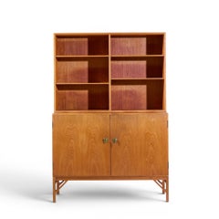 Børge Mogensen Model A232 Mid Century Danish Oak China Cabinet Credenza Hutch