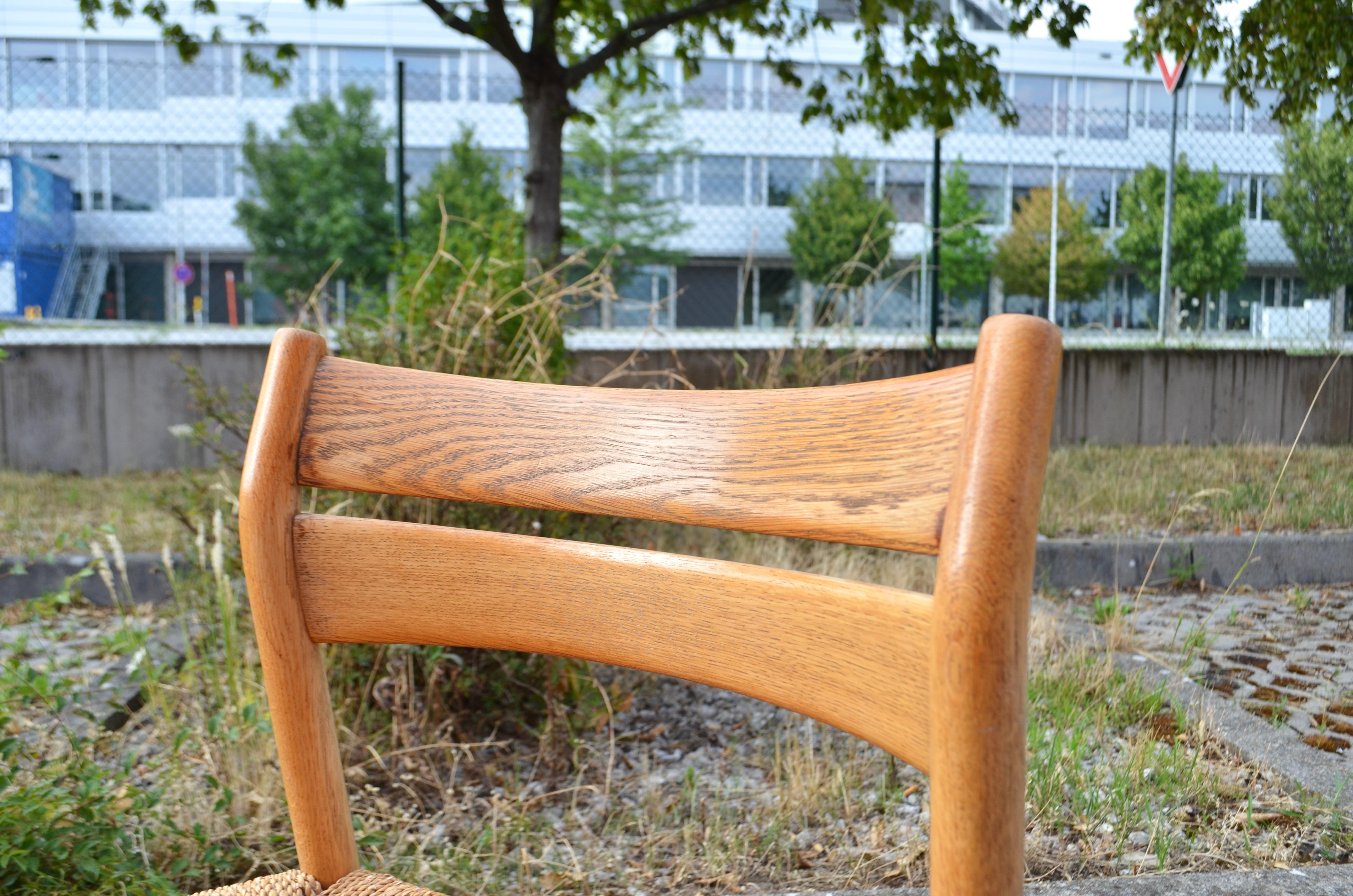 Børge Mogensen Model BM1 Dining Oak Chairs for C.M. Madsens Set of 6 For Sale 9