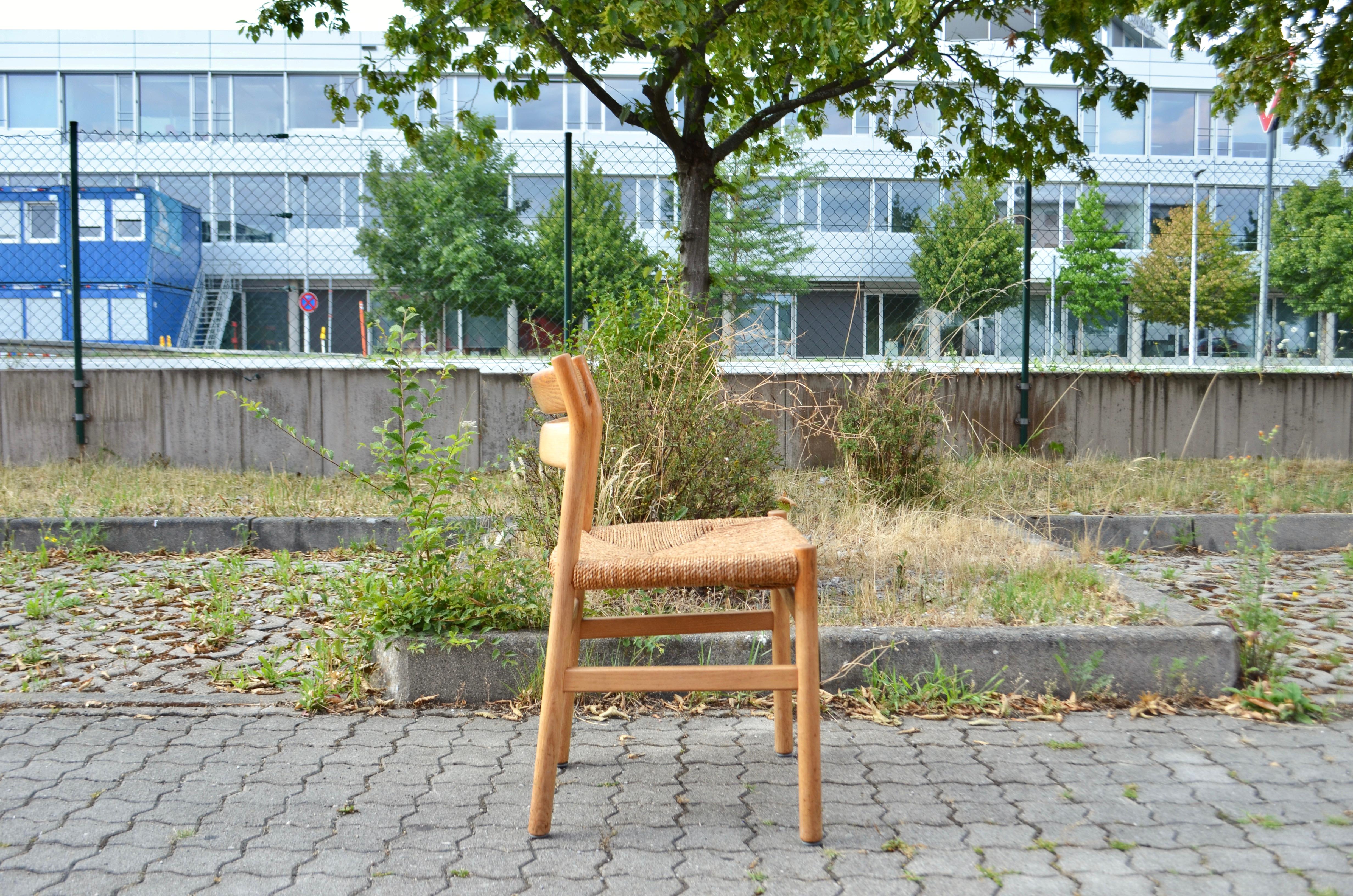 Børge Mogensen Model BM1 Dining Oak Chairs for C.M. Madsens Set of 6 For Sale 12
