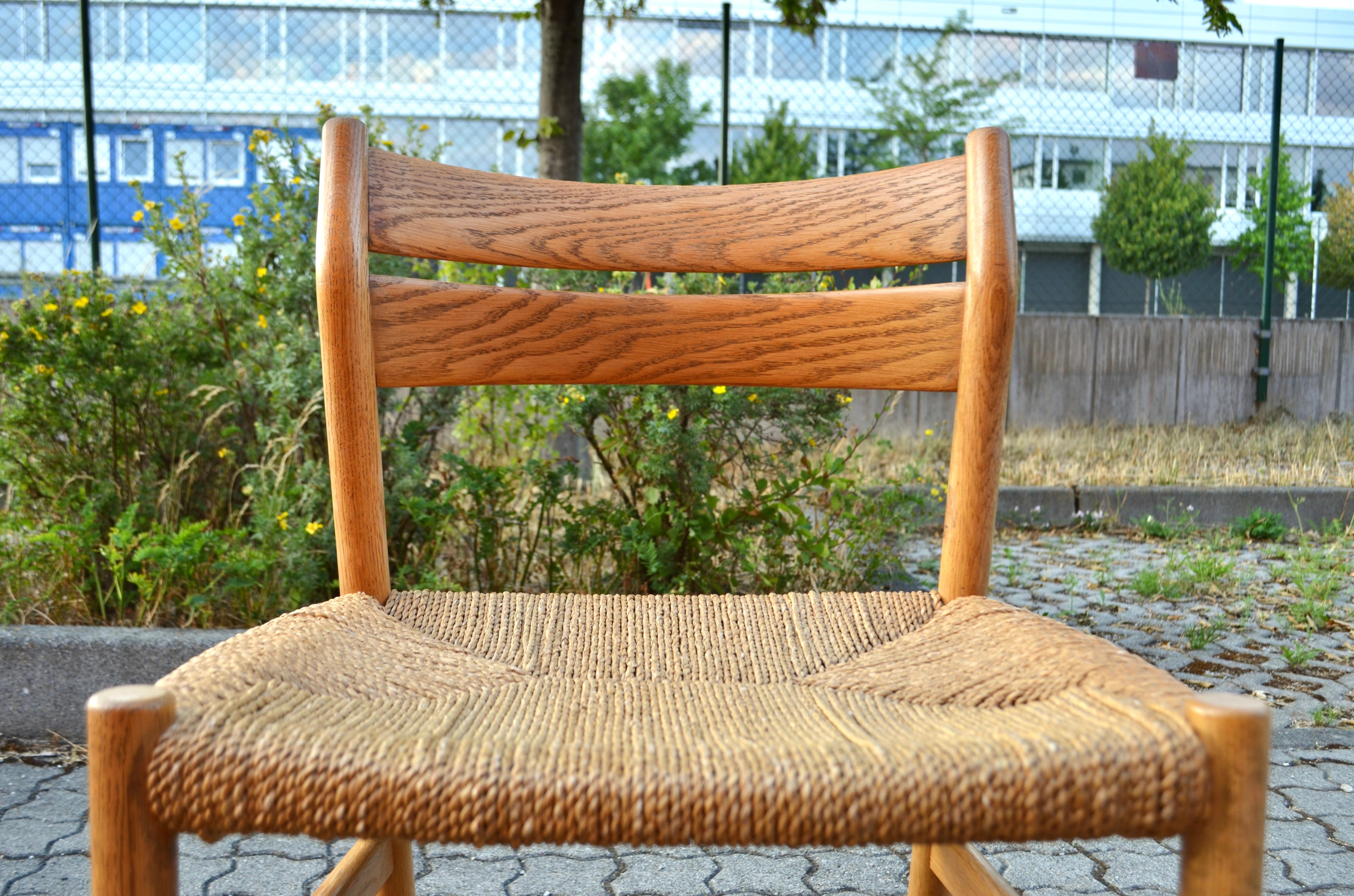 20th Century Børge Mogensen Model BM1 Dining Oak Chairs for C.M. Madsens Set of 6 For Sale