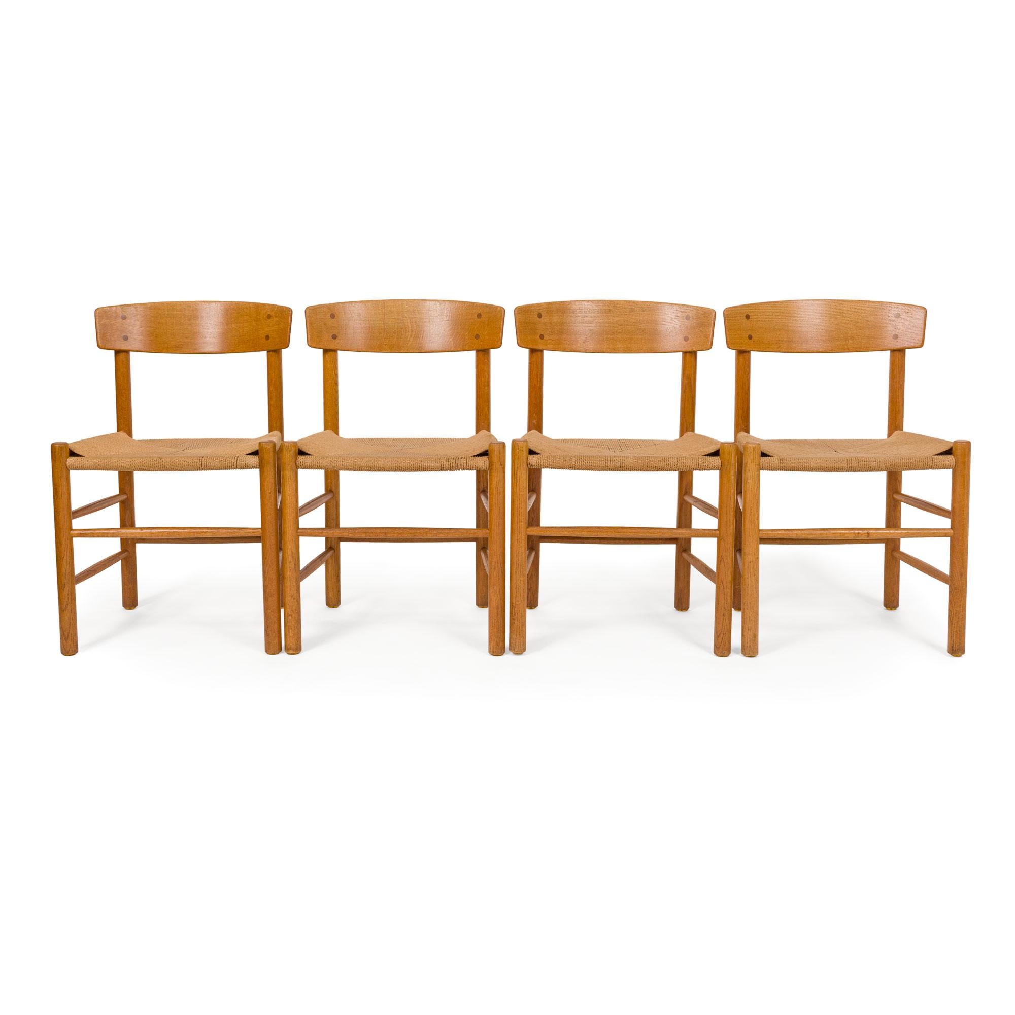 Børge Mogensen Model 'J39'  Dining Chairs (Set of Four) For Sale 2