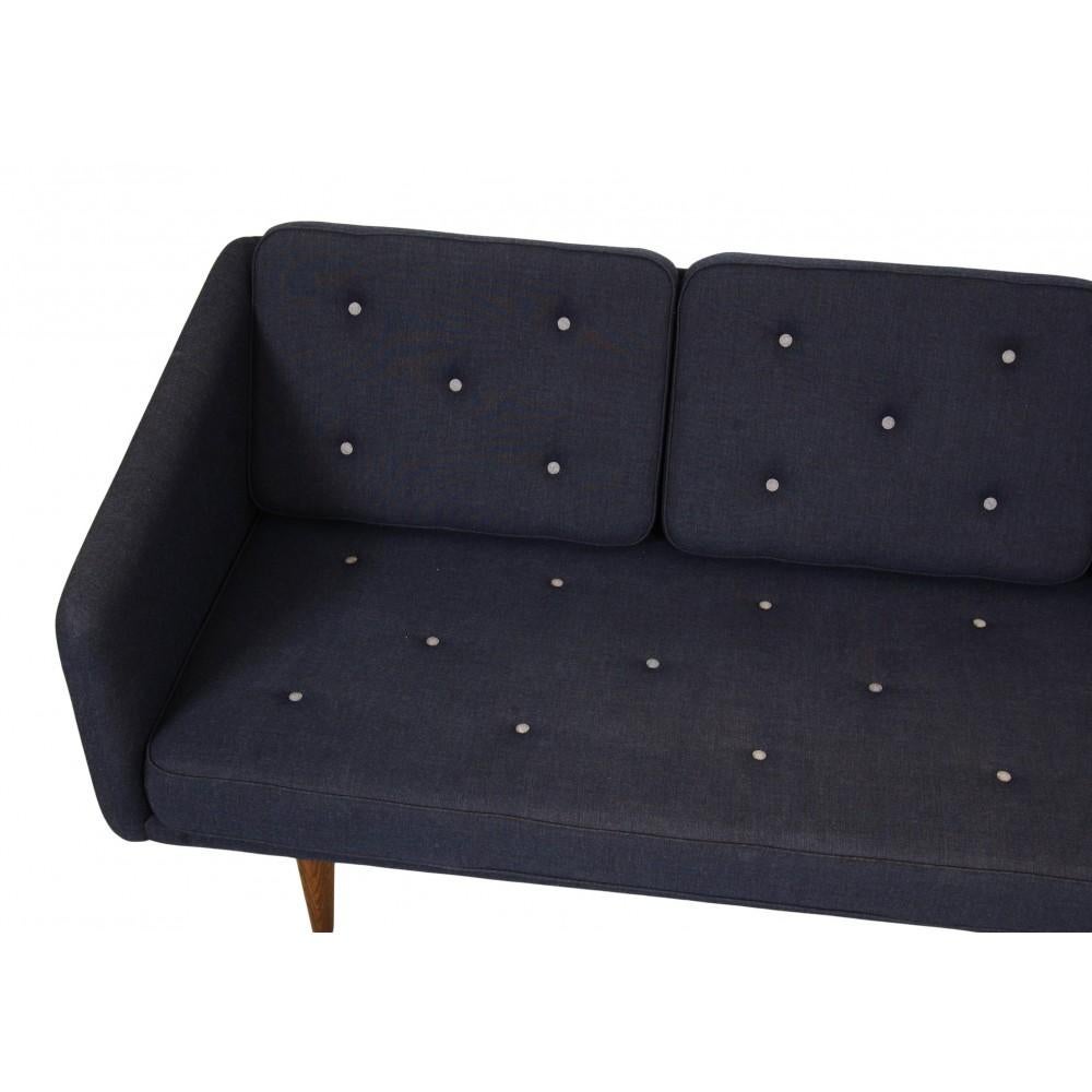 Børge Mogensen 3 seater sofa model No.1 from 2008. The sofa appears in good condition but with faded / patinated fabric on the seat cushion.  