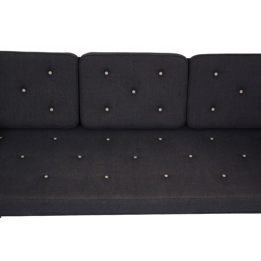 Scandinavian Modern Børge Mogensen No.1 sofa in blue fabric For Sale