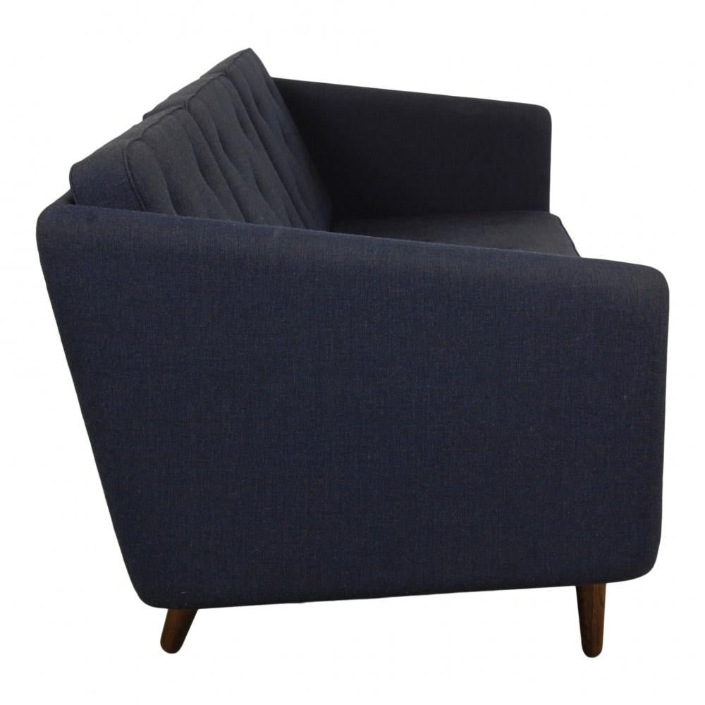 Børge Mogensen No.1 sofa in blue fabric In Fair Condition For Sale In Herlev, 84