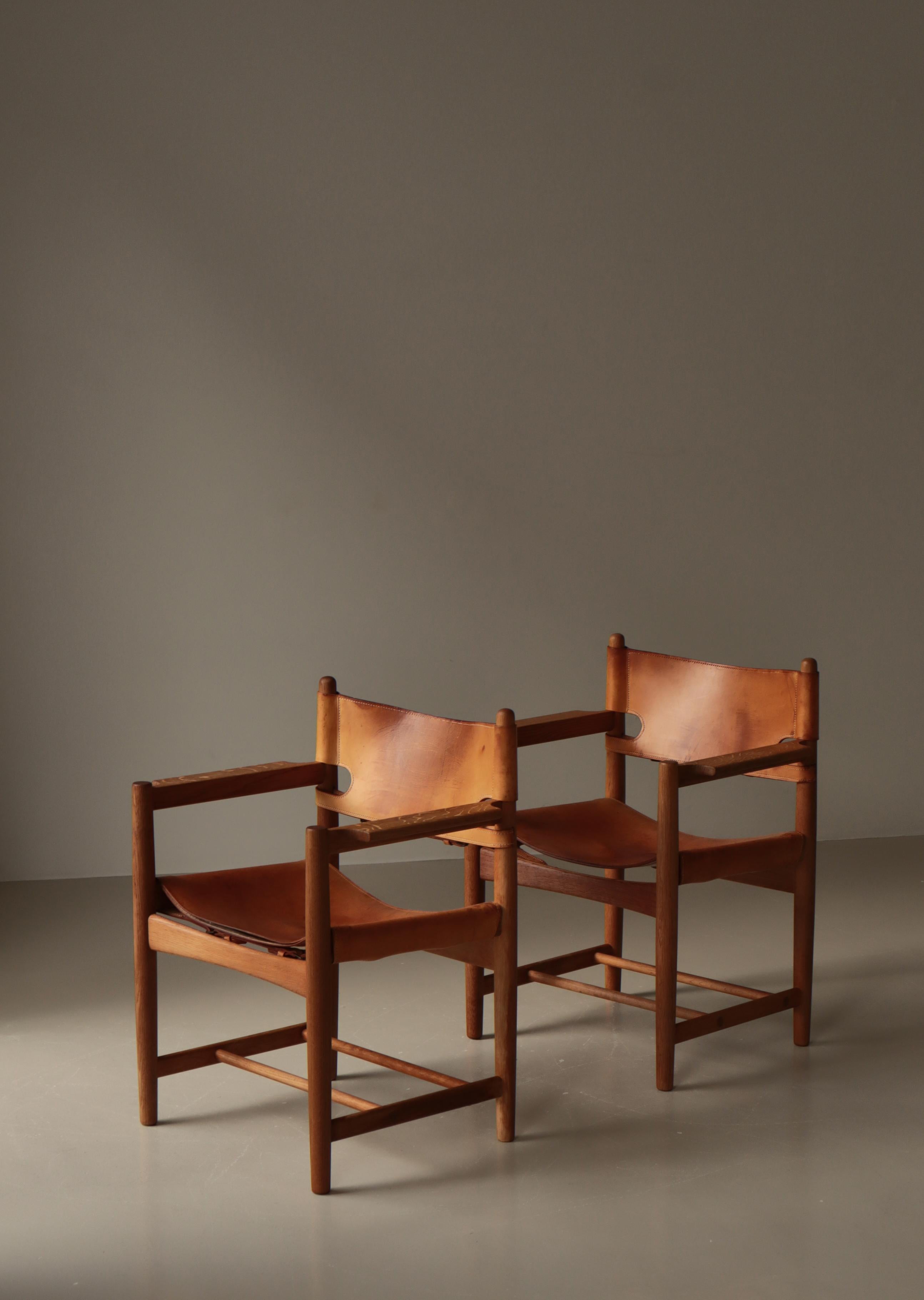 Børge Mogensen Eiche und Leder 