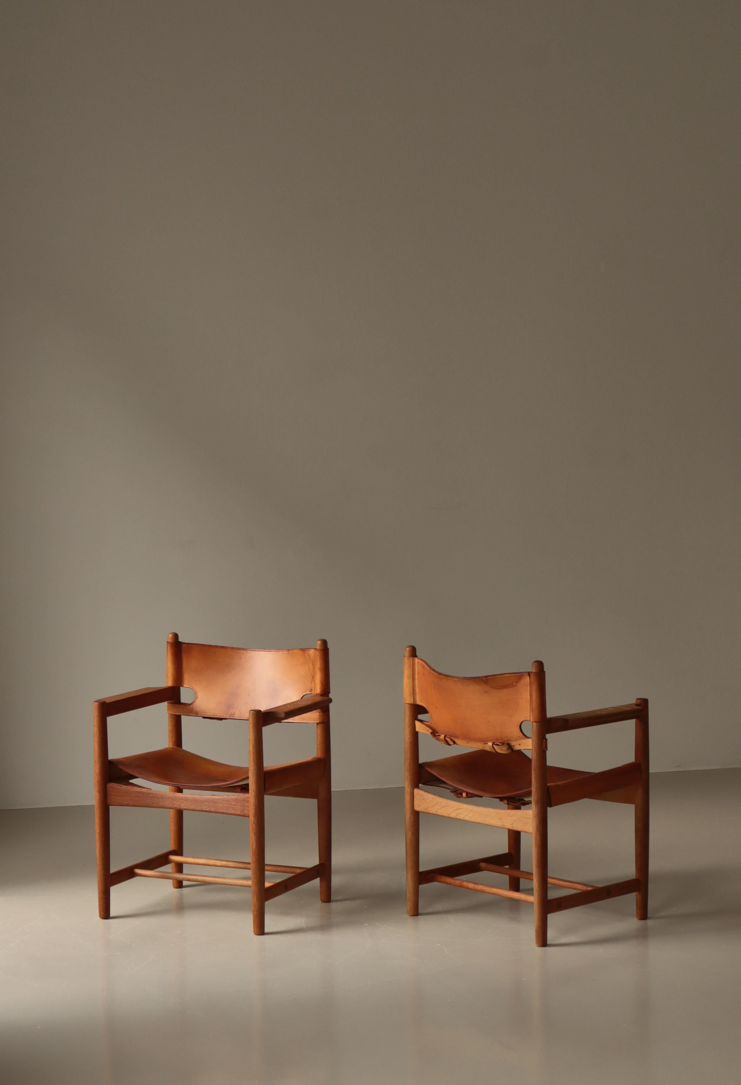 Børge Mogensen Eiche und Leder 