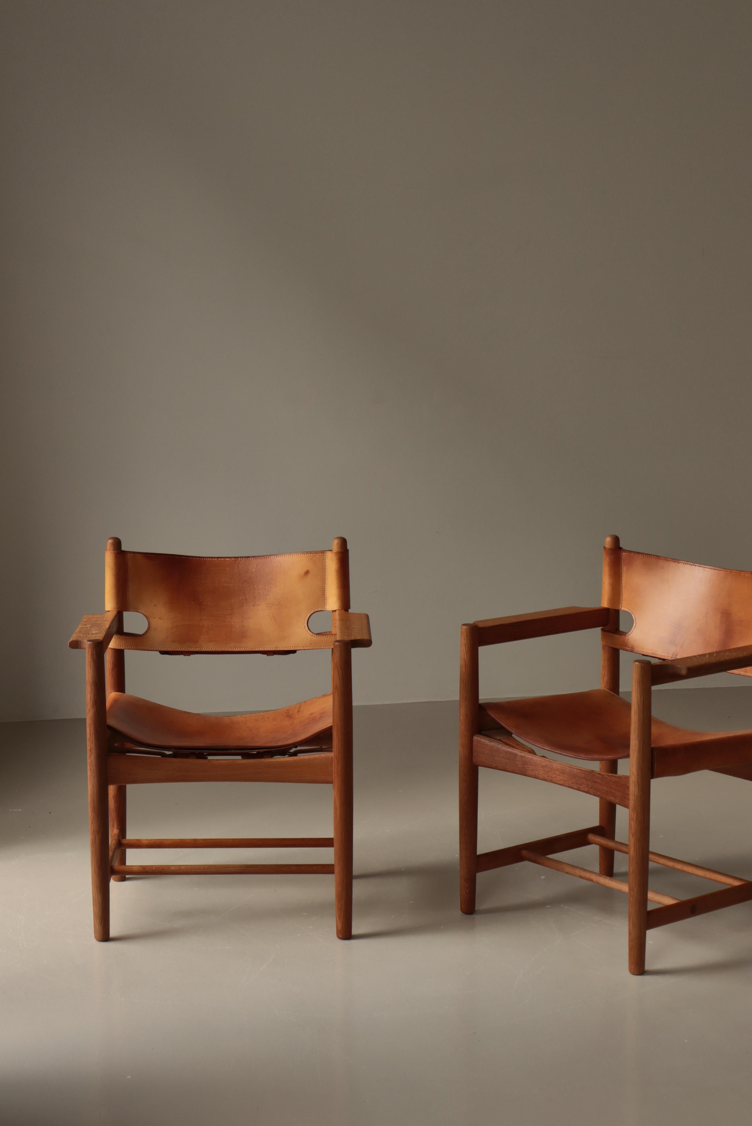 Børge Mogensen Eiche und Leder 