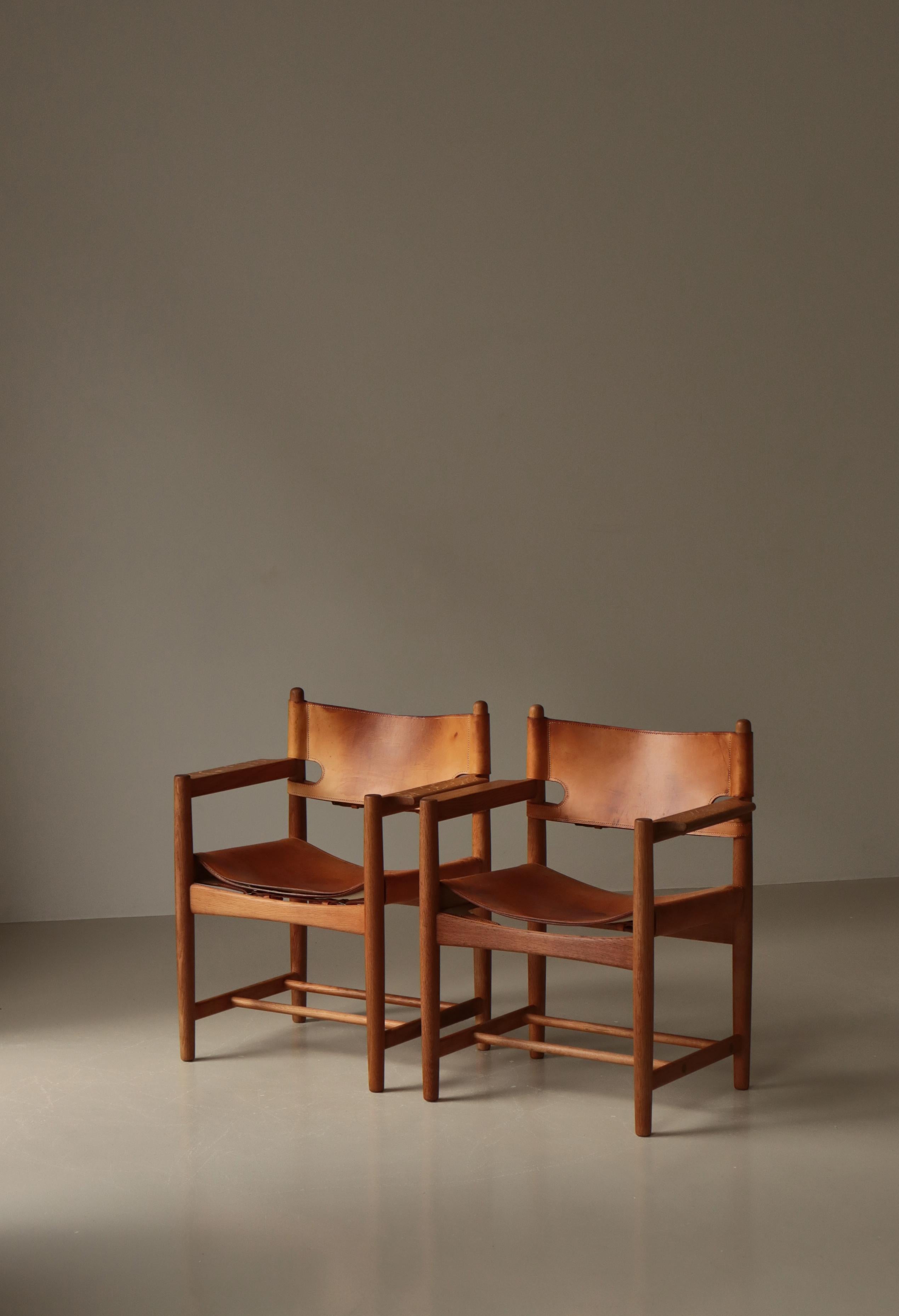 Børge Mogensen Eiche und Leder 