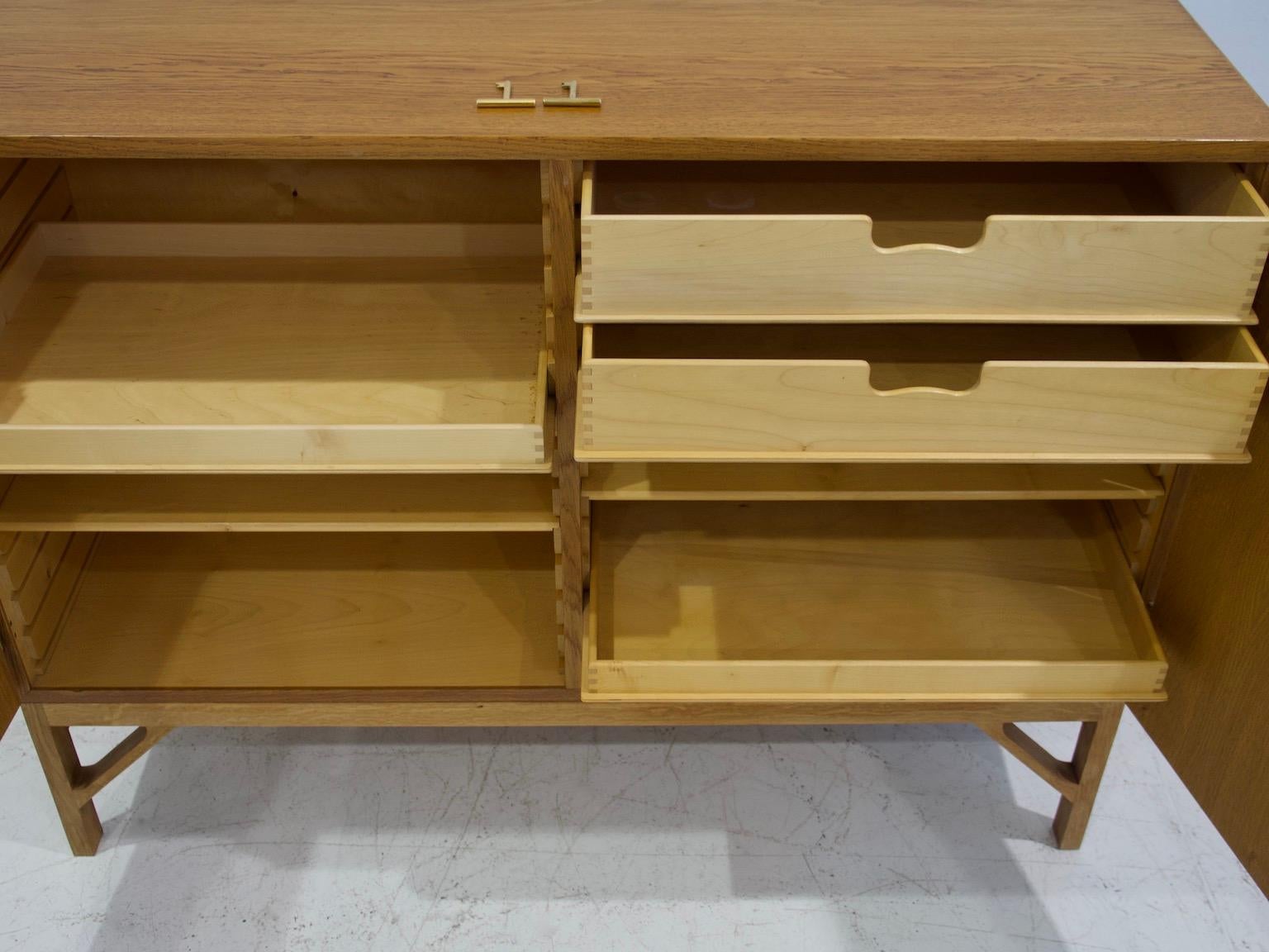 Børge Mogensen Oak Cabinet, Model 232 1
