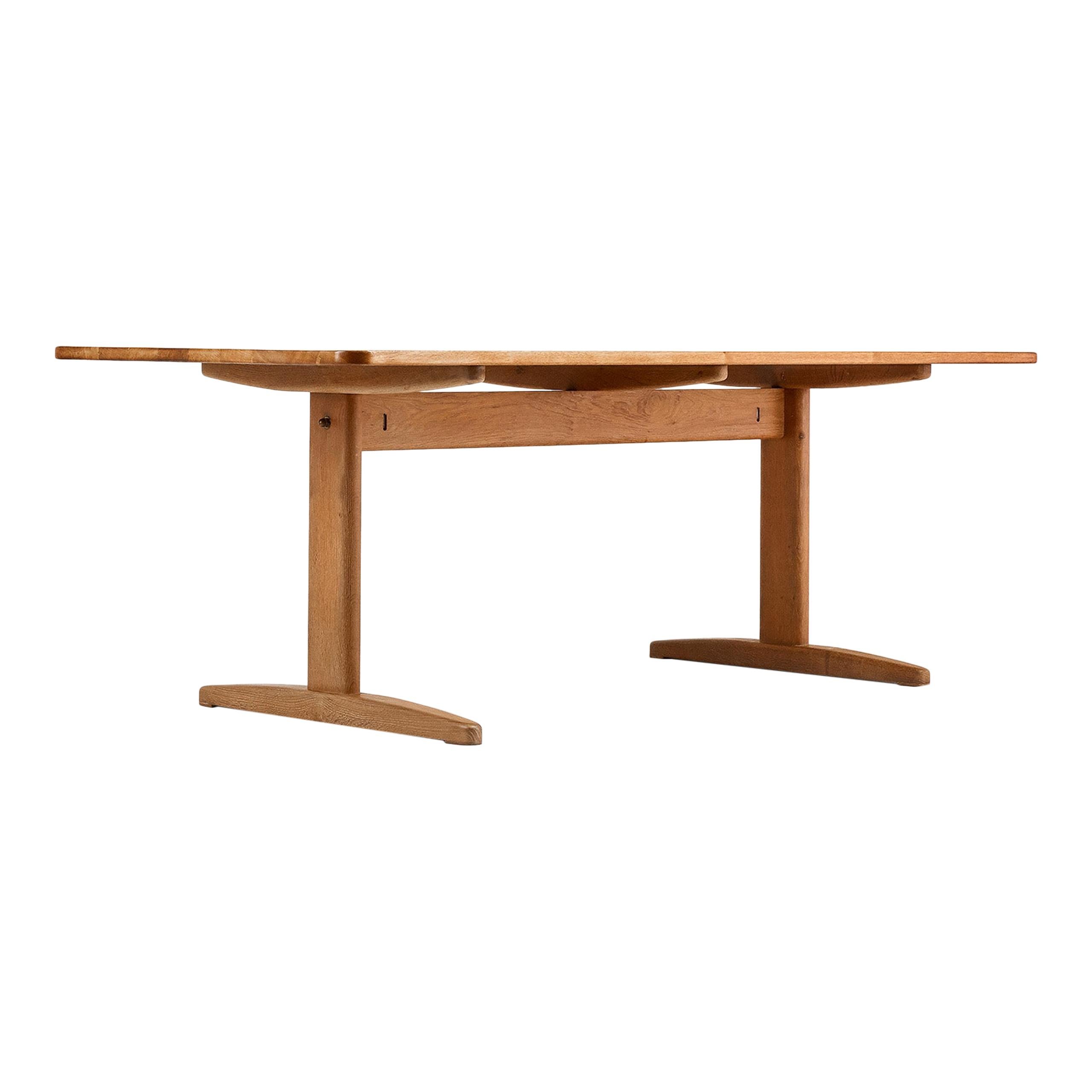Børge Mogensen Oak Dining Table for C.M. Madsen, Denmark, circa 1960