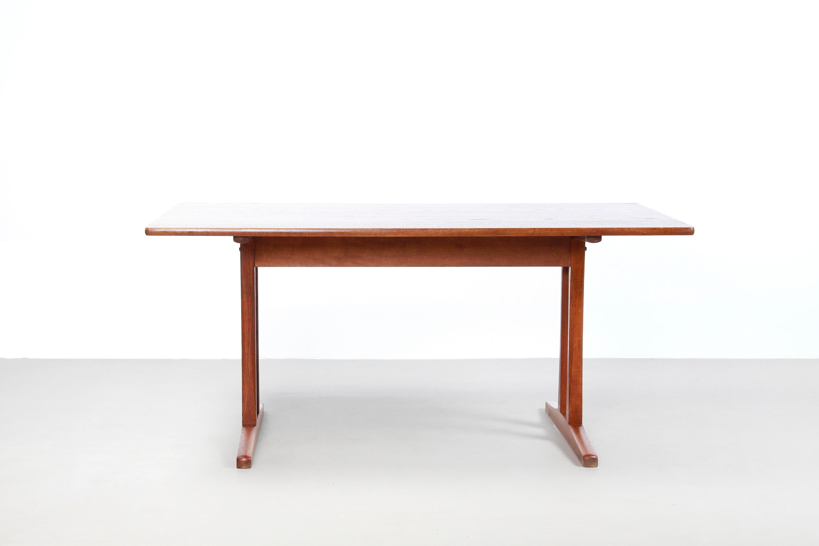 Danish Børge Mogensen Oak Shaker Table Model C18 for FDB Mobler, 1964