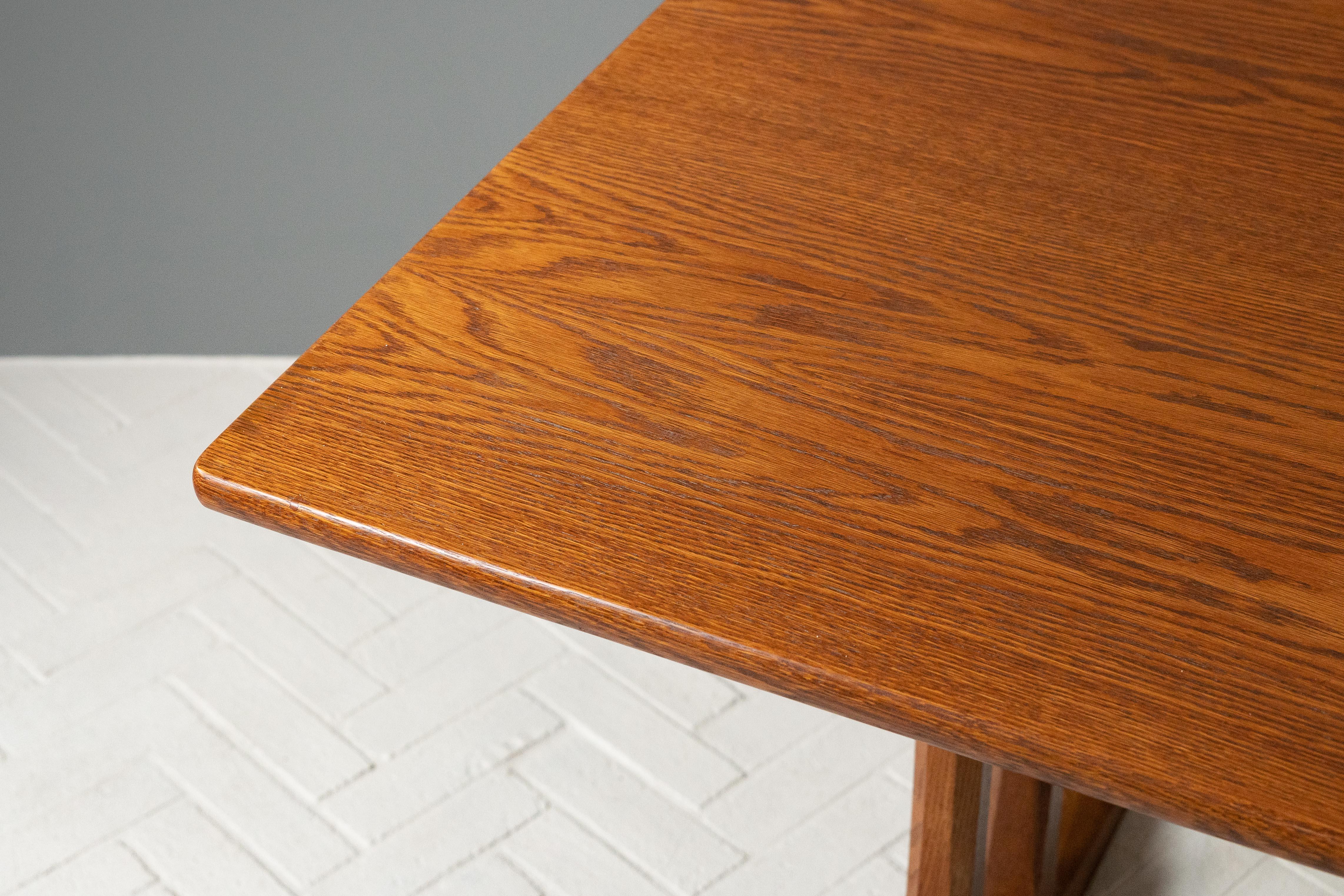 Danish Børge Mogensen Oak Trestle Table
