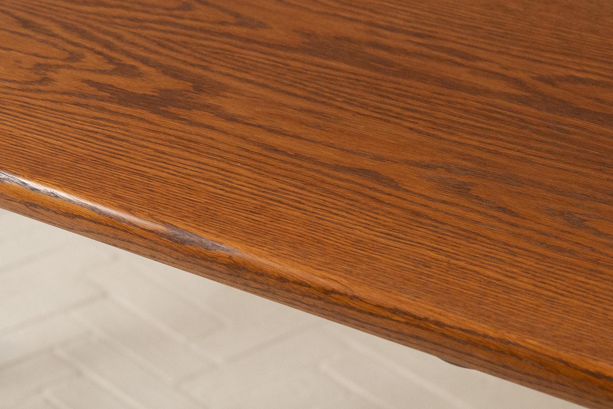 Børge Mogensen Oak Trestle Table In Good Condition In Cambridge, US