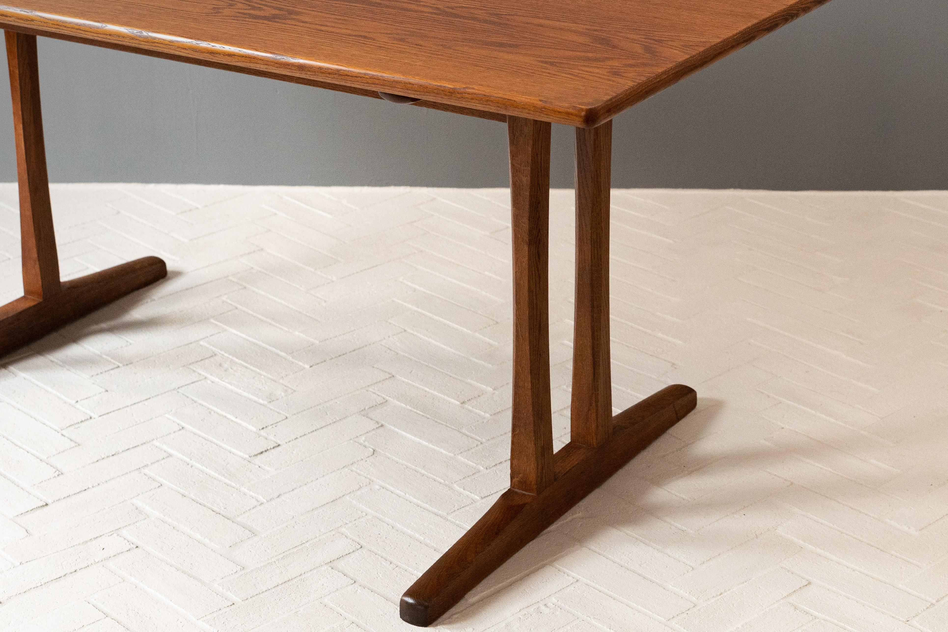 Børge Mogensen Oak Trestle Table 1