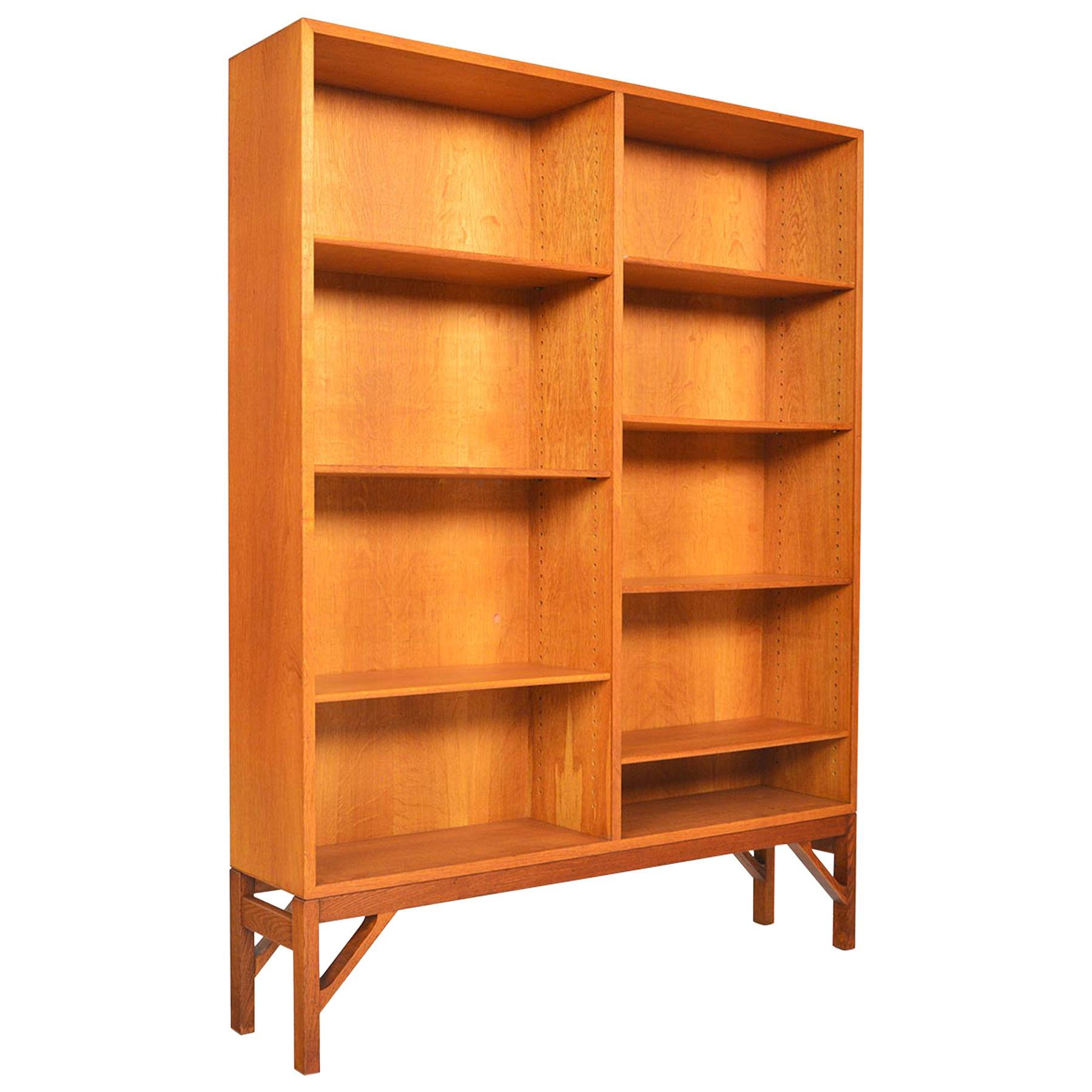 Børge Mogensen Oak Two Bay Bookcase