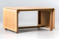 Børge Mogensen Eichenholz Rechteckiger Skandinavischer Klapptisch ""Oresund"", 1950er Jahre