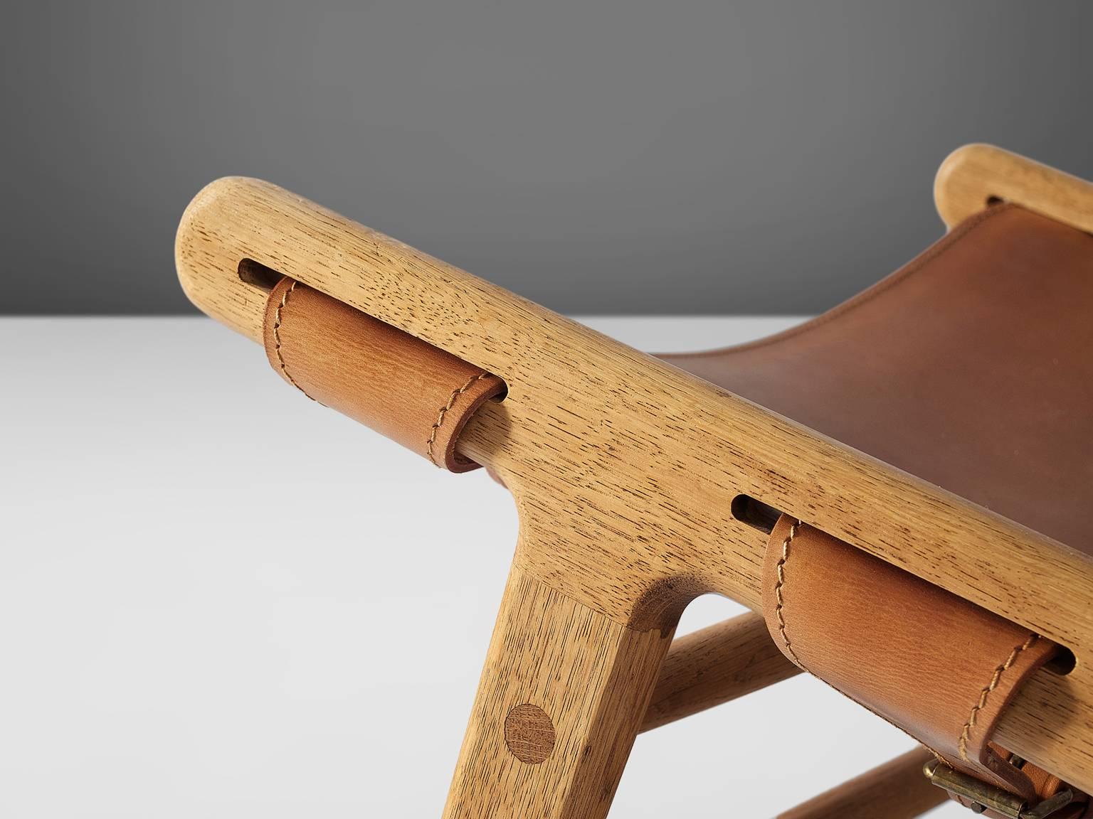 Leather Børge Mogensen Pair of Hunting Chairs