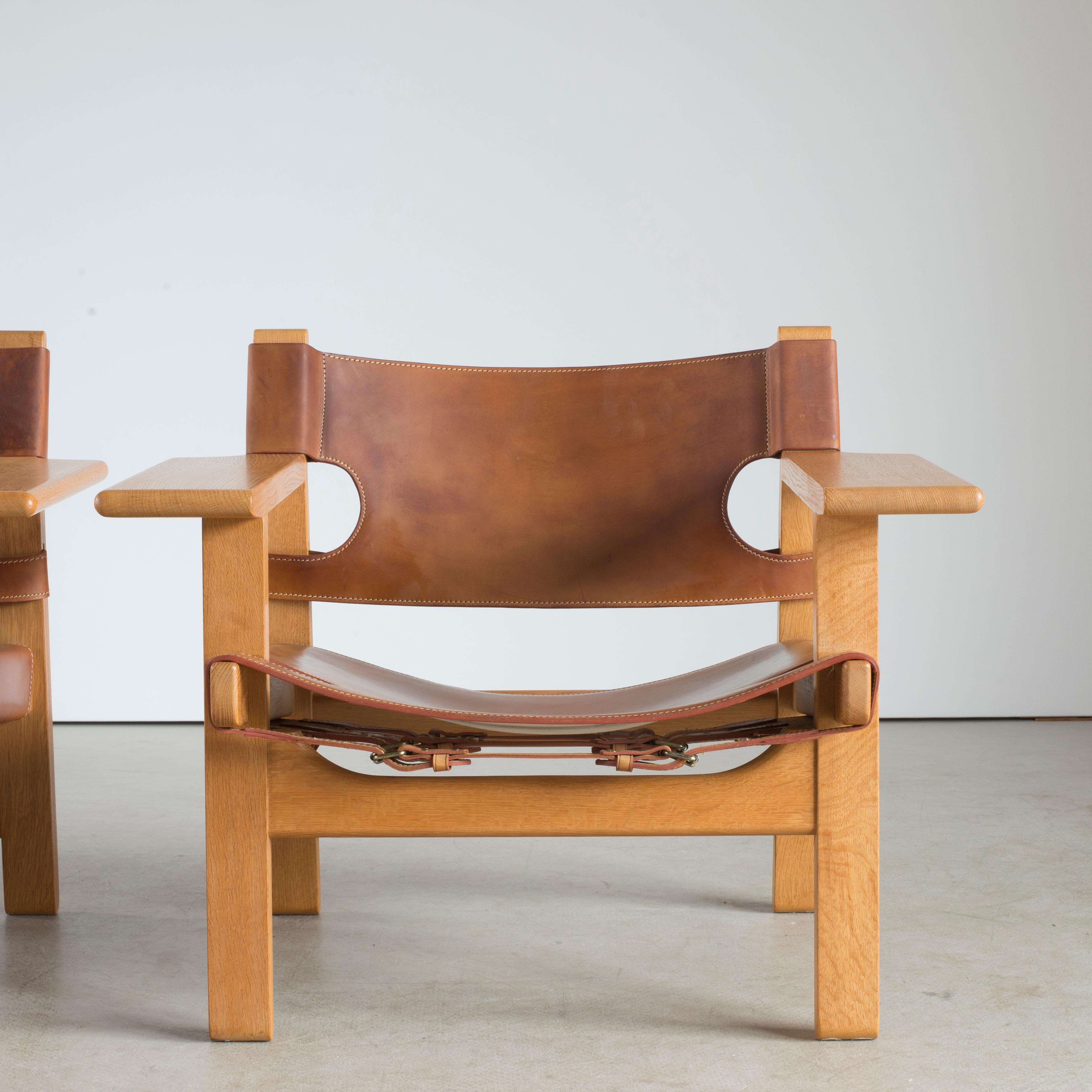 Børge Mogensen Pair of Spanish Chair for Fredericia Furniture 2