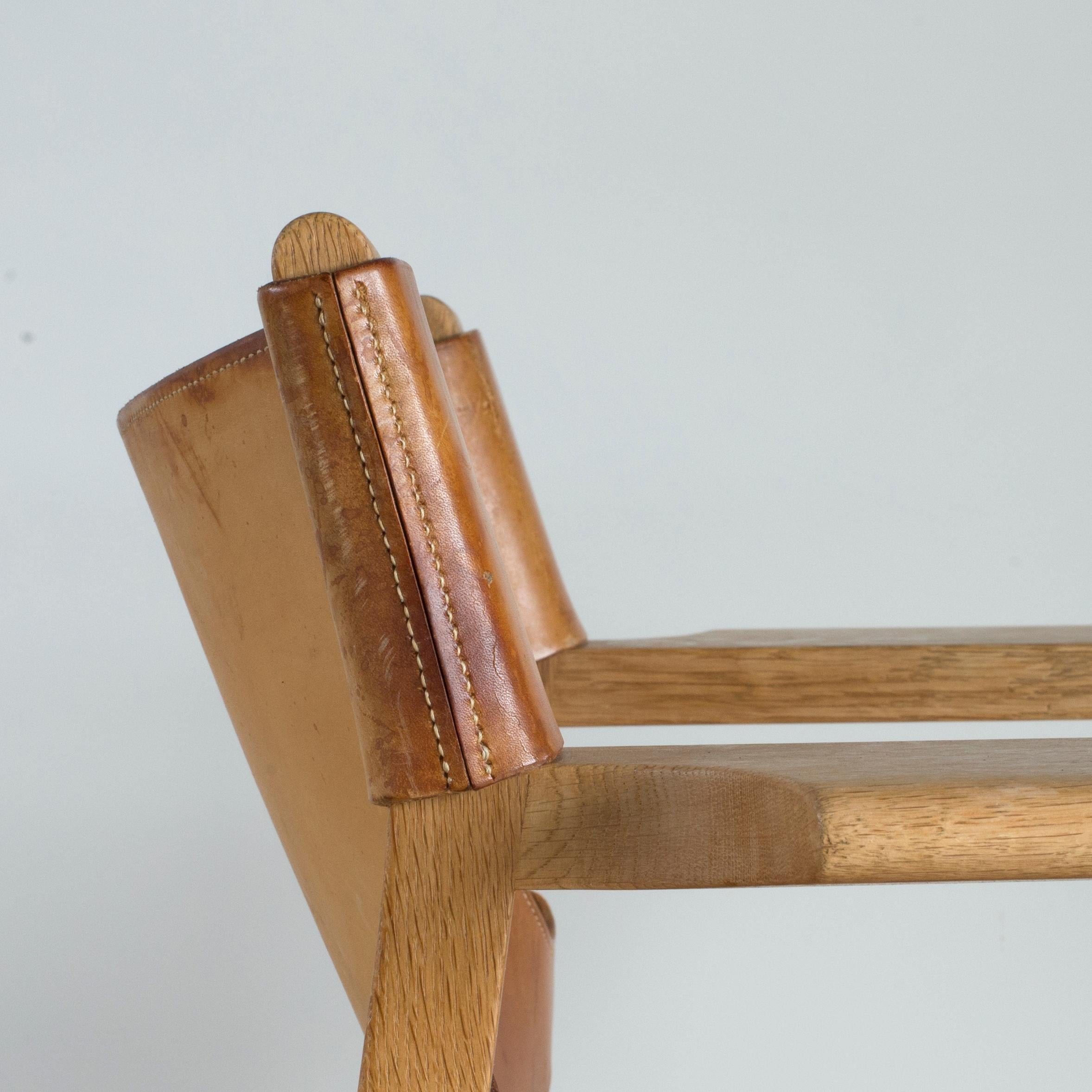 Scandinavian Modern Børge Mogensen Pair of Spanish Chairs for Fredericia Furniture