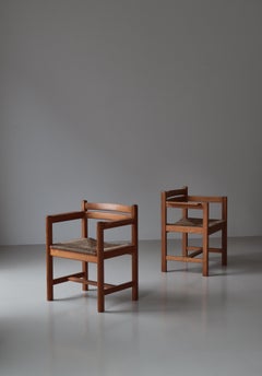 Børge Mogensen Kiefernholz-Seegras-Sessel Modell 504 Karl Andersson & Söhne, 1960er Jahre