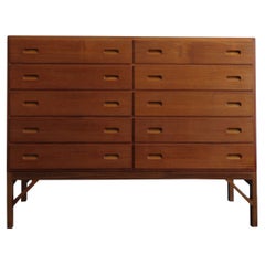 Børge Mogensen Scandinavian Midcentury Wood Chest of Drawers 1960s