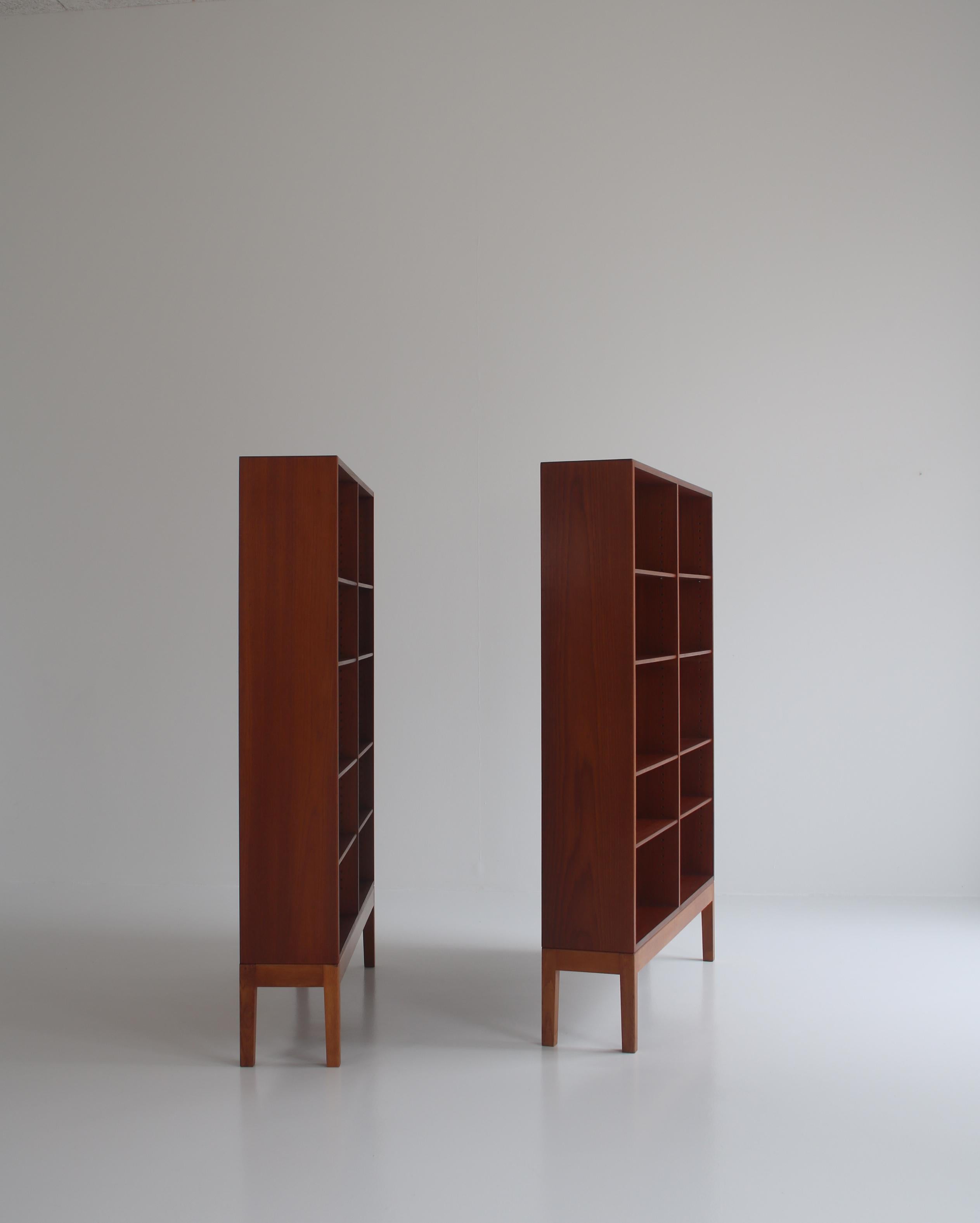 Børge Mogensen Scandinavian Modern Set of Teak & Oak Bookcases, FDB, 1950s 9