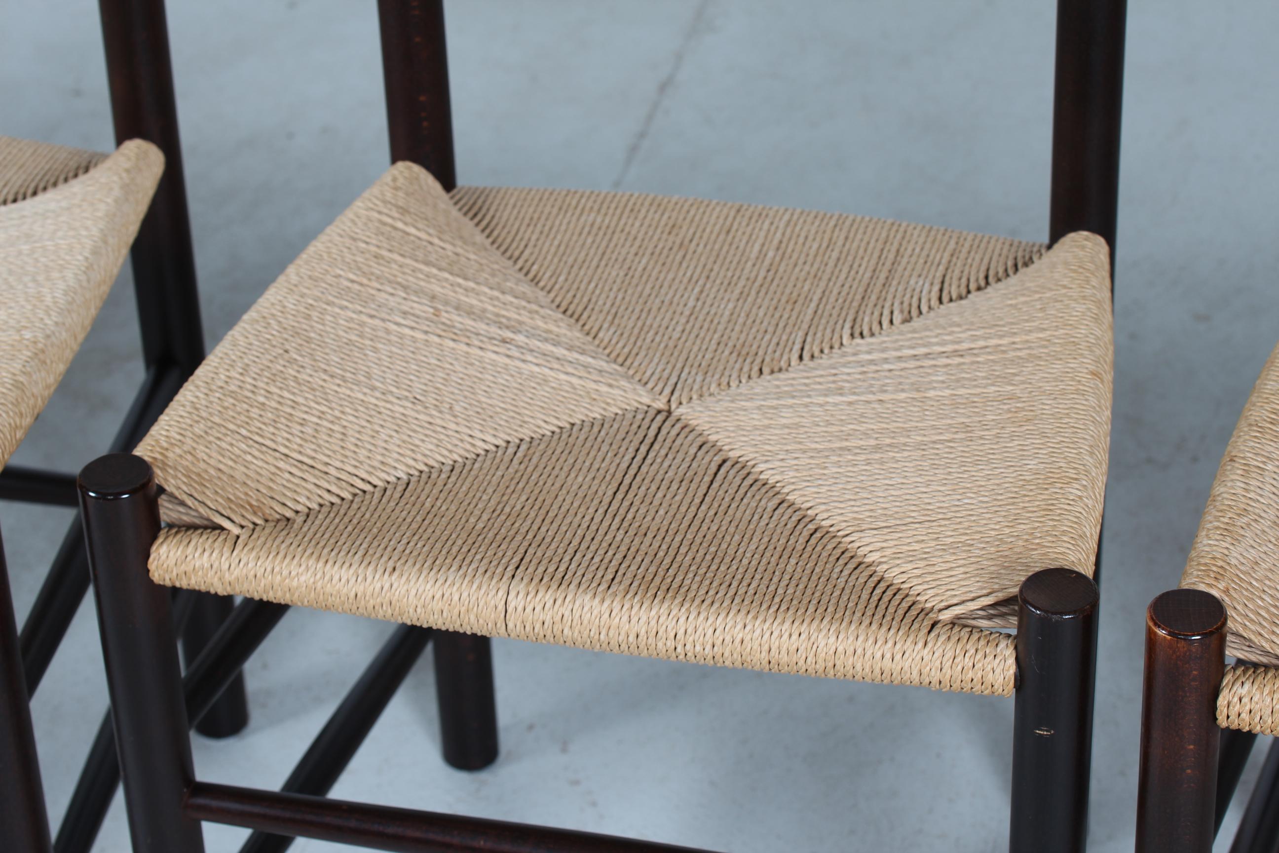 Danois Ensemble de 4 chaises J 39 
