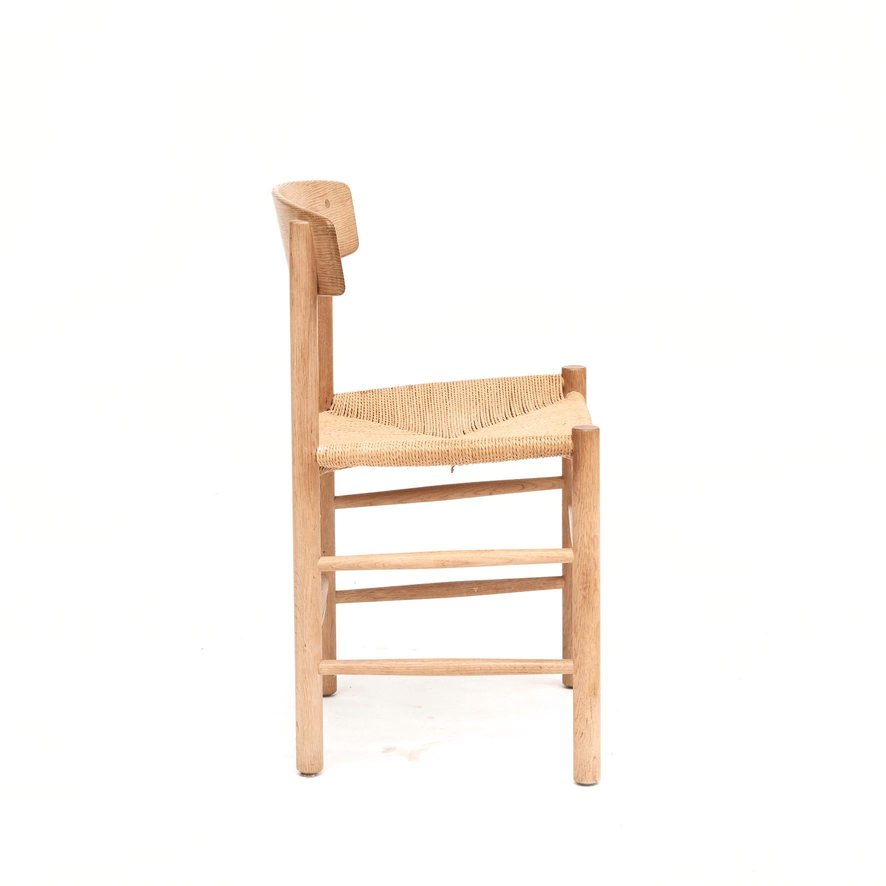 Danish Børge Mogensen, Set of 4 J39 Dining Chairs For Sale