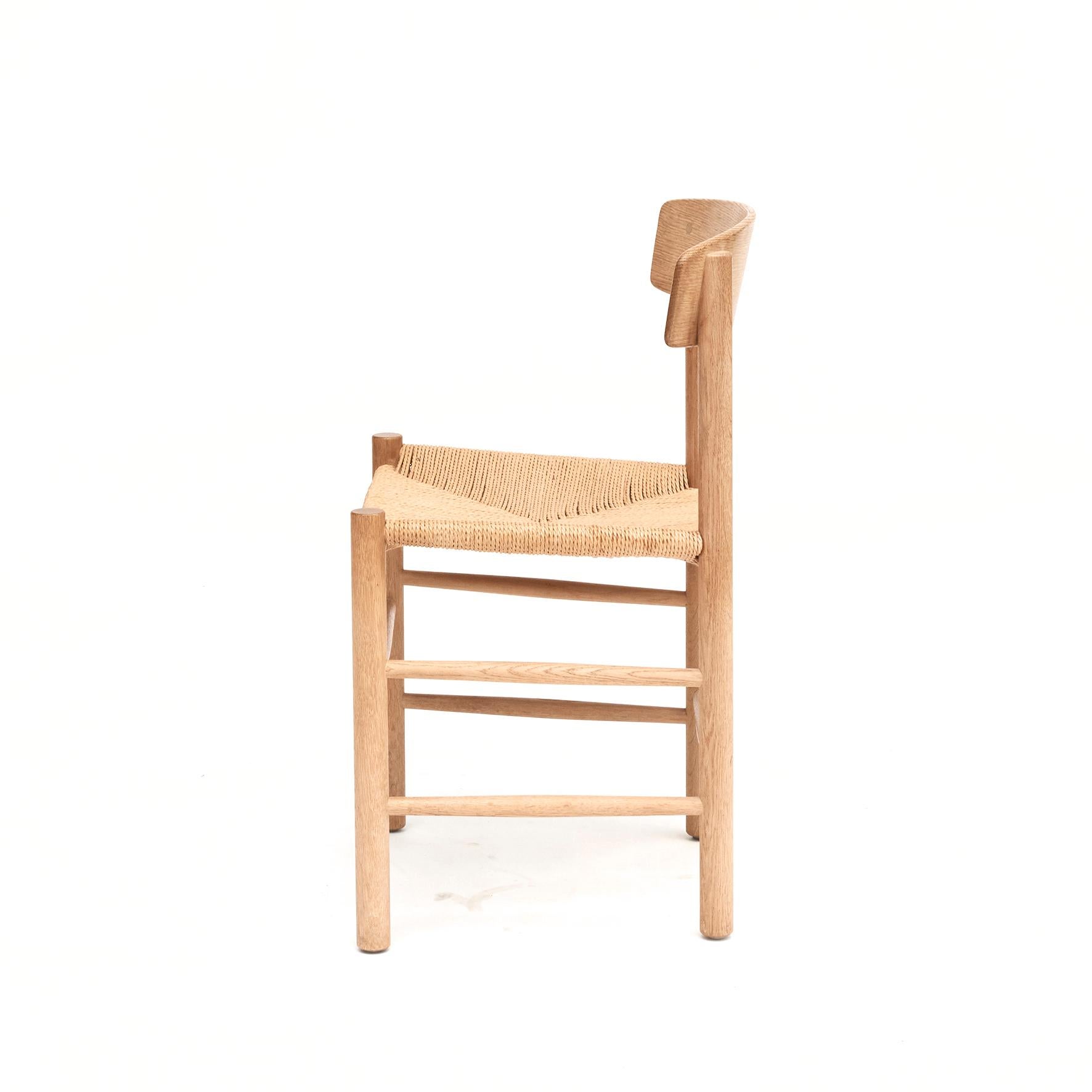 Børge Mogensen, Set of 4 J39 Dining Chairs In Good Condition For Sale In Nordhavn, DK
