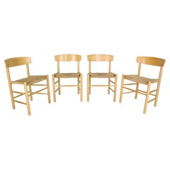 Børge Mogensen Set of 4 "J39" Dinning Oak Chairs for FDB Møbler, 1947, Denmark