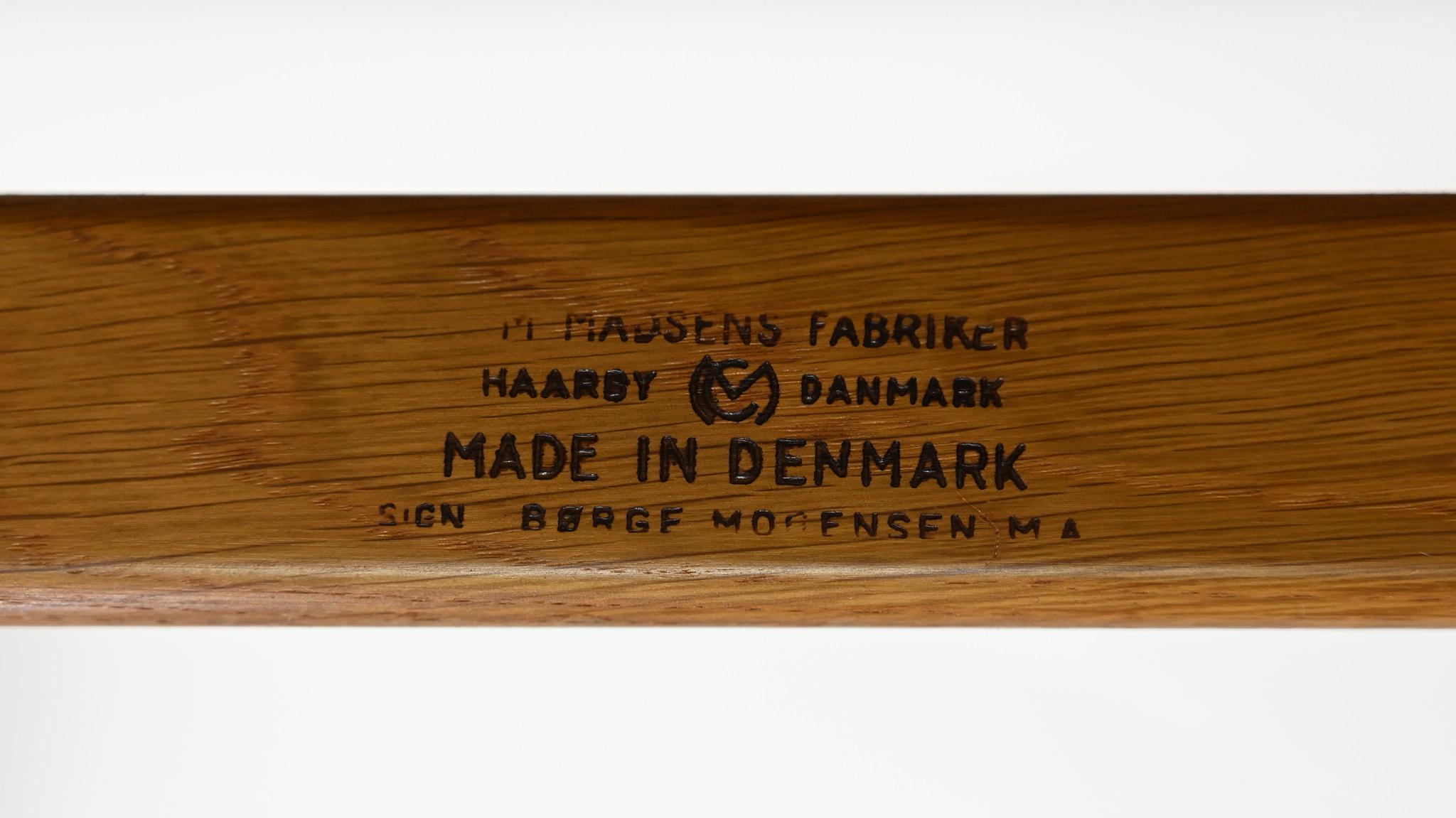 Corde en papier Børge Mogensen, ensemble de 6 chaises BM-1 pour A.M. Madsens Møbelfabrik en vente