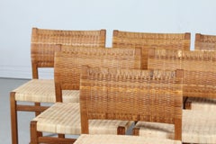 Børge Mogensen Set of 6 Dining Chairs BM 61 by Fredericia Stolefabrik Denmark