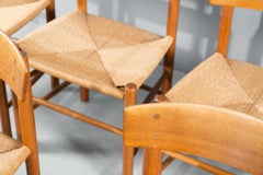 Børge Mogensen Set of 6 Oak Dinning Chairs J39 for Fredericia, Denmark, 1947