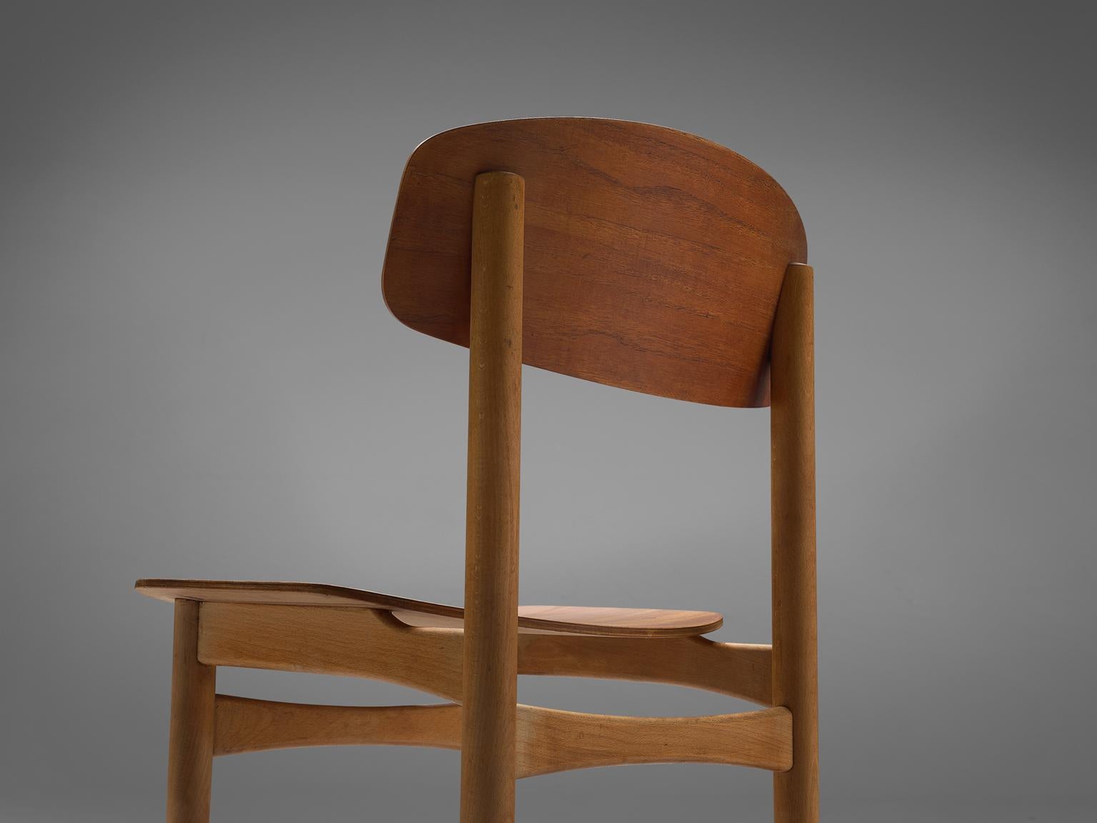 Mid-20th Century Børge Mogensen Set of Eight Dining Chairs in Teak