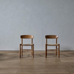 Juego de sillas de comedor "Folkstolen" de Børge Mogensen