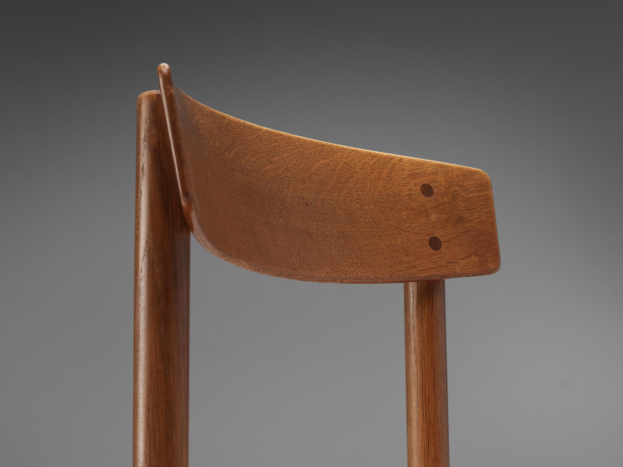 Mid-Century Modern Børge Mogensen Set of Four Dining Chairs Model 'J39'