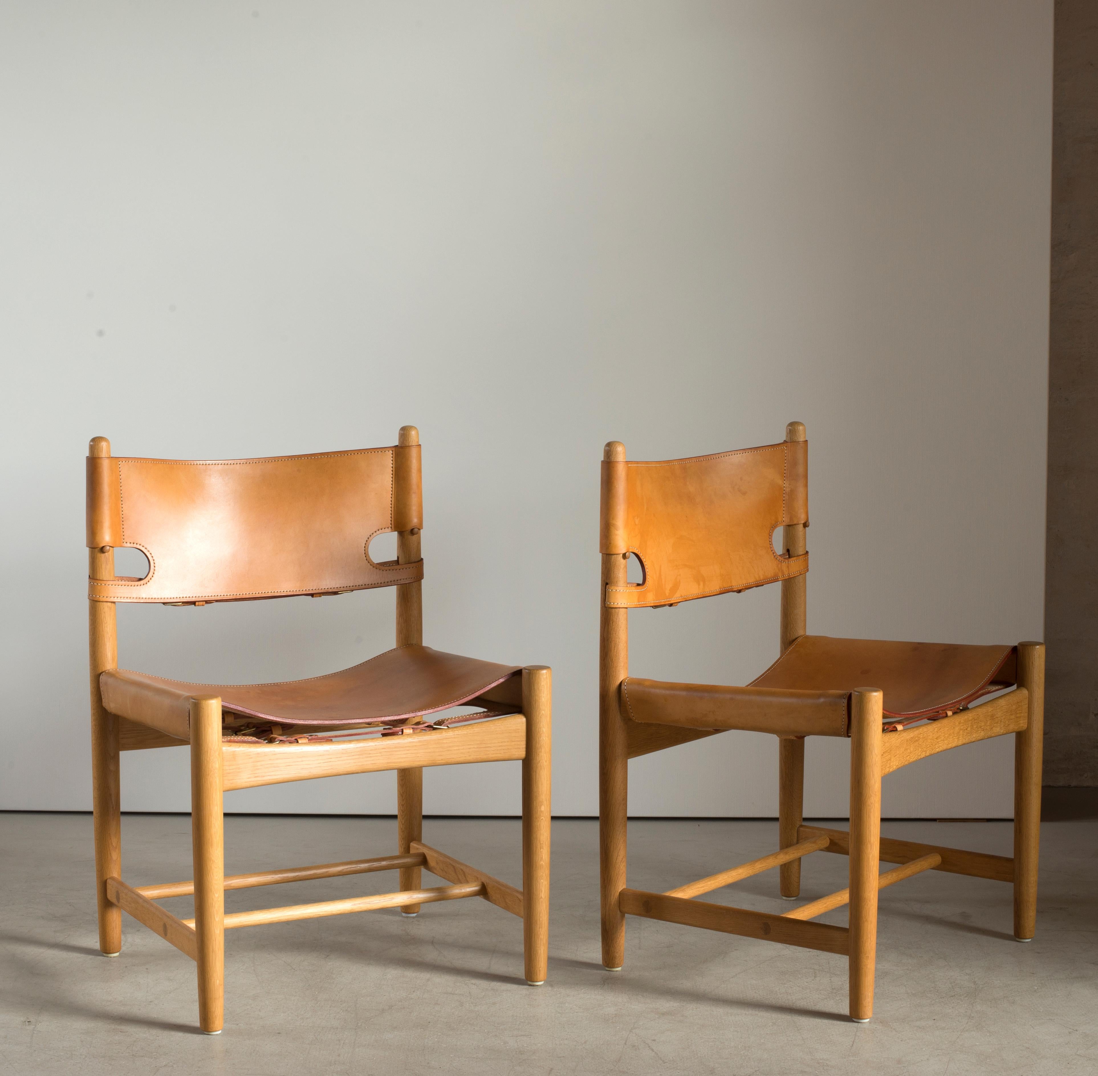 20th Century Børge Mogensen Set of Four Dinning Chairs for Fredericia Furniture