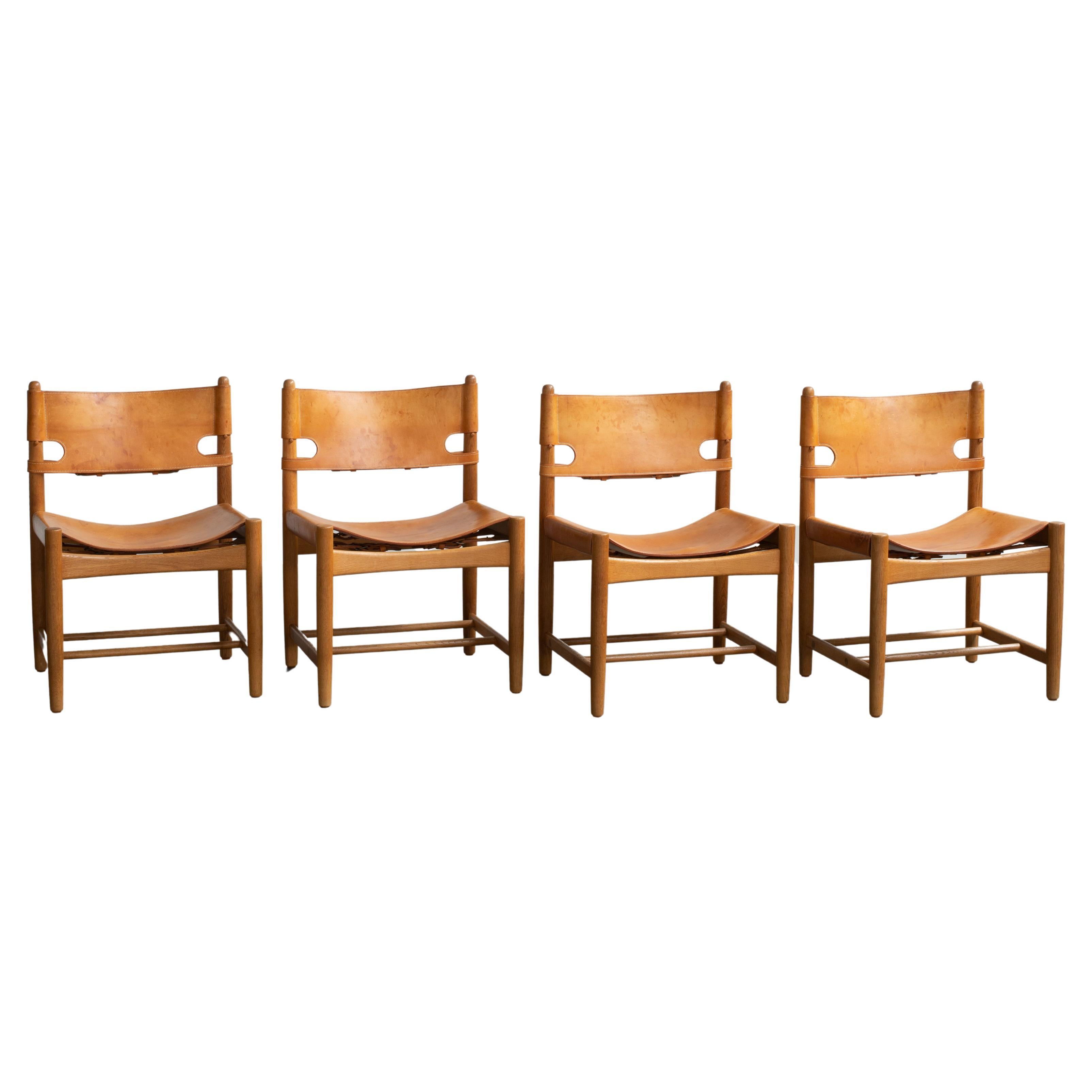 Børge Mogensen Set of Four Dinning Chairs for Fredericia Furniture For Sale