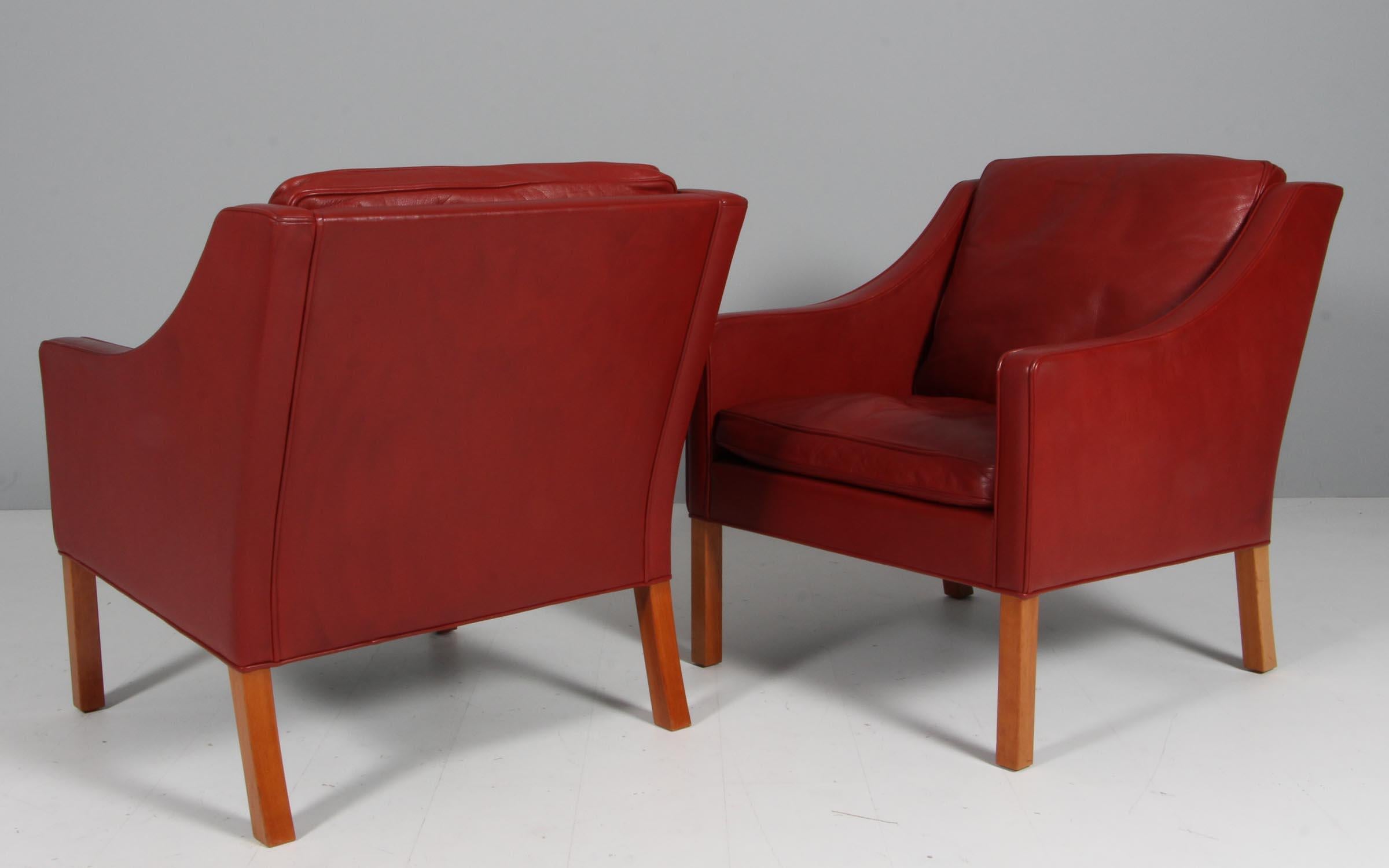 Børge Mogensen Set of Lounge Chairs, model 2207, Denmark, 1960s 2