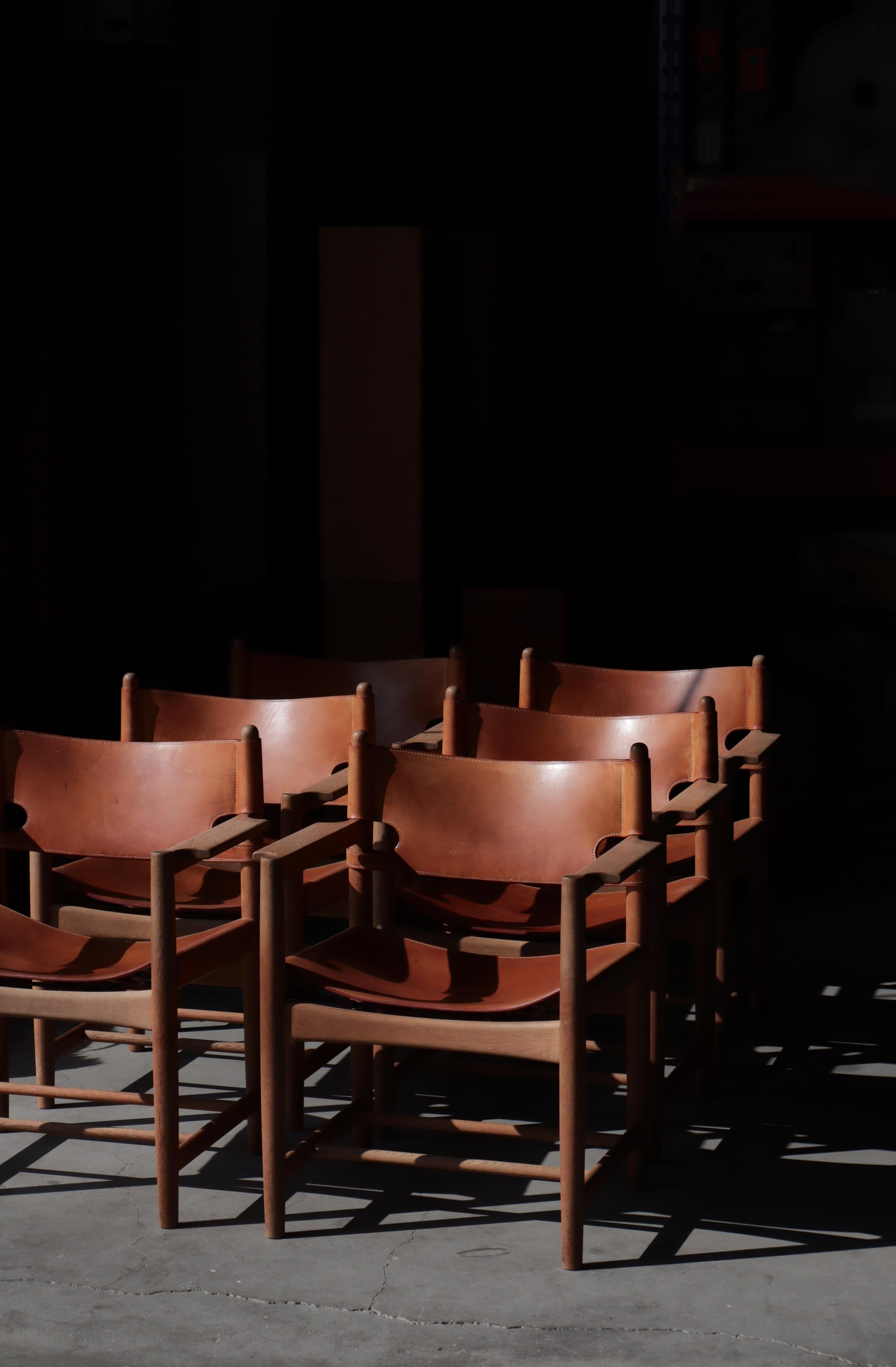 Børge Mogensen Ensemble de chaises à accoudoirs 