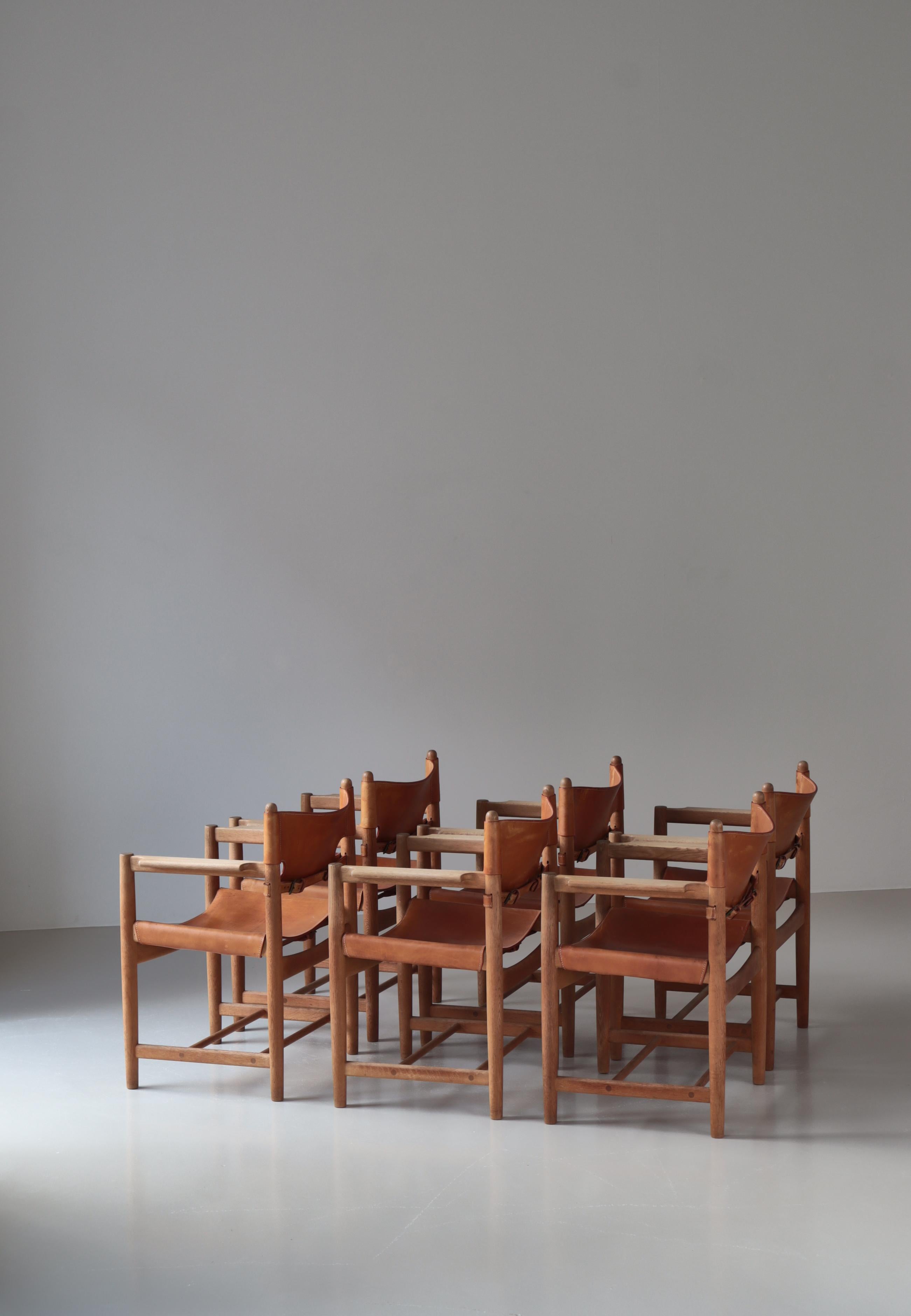 Scandinave moderne Børge Mogensen Ensemble de chaises à accoudoirs 