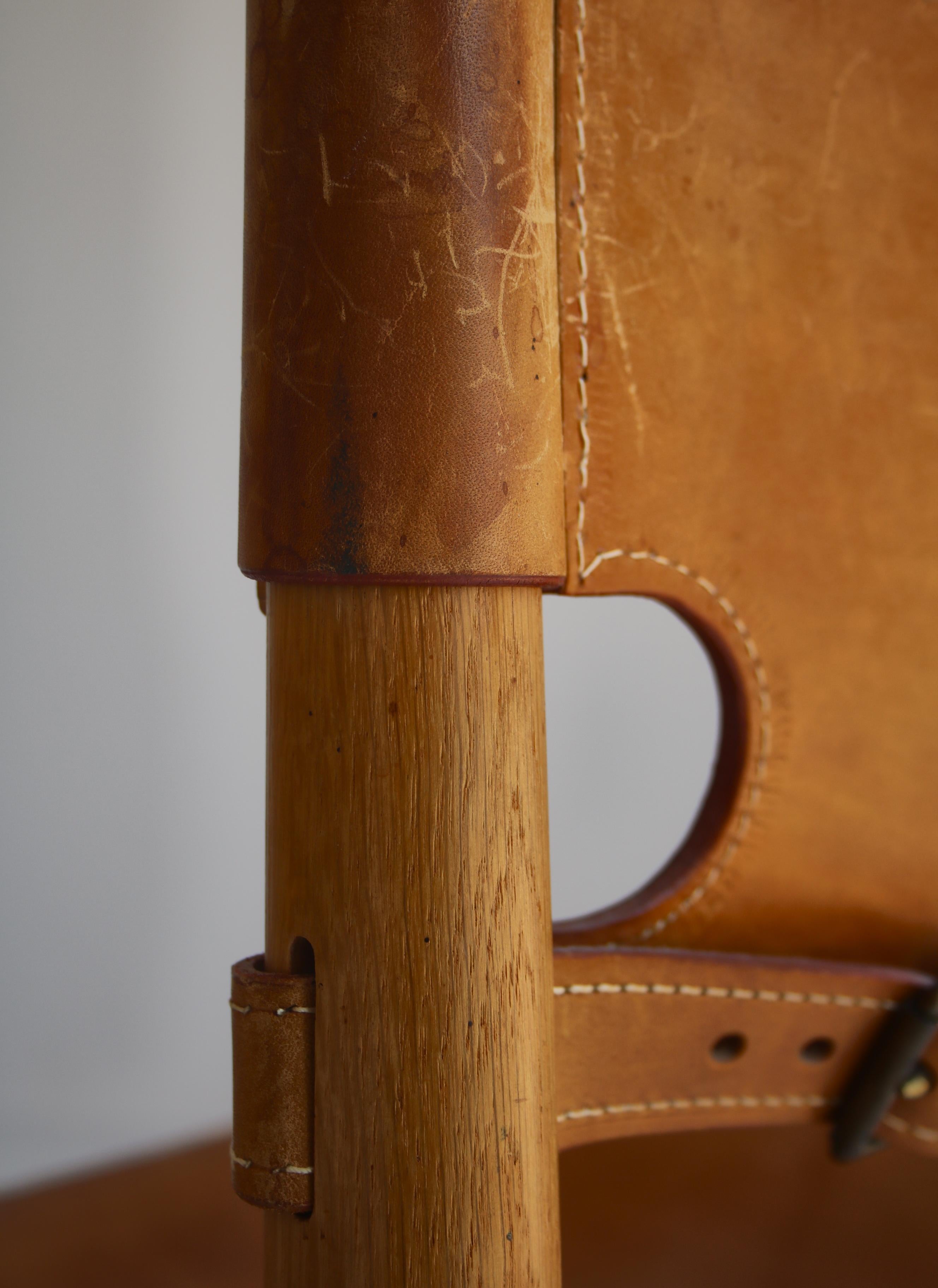 Børge Mogensen Set of Oak and Leather 