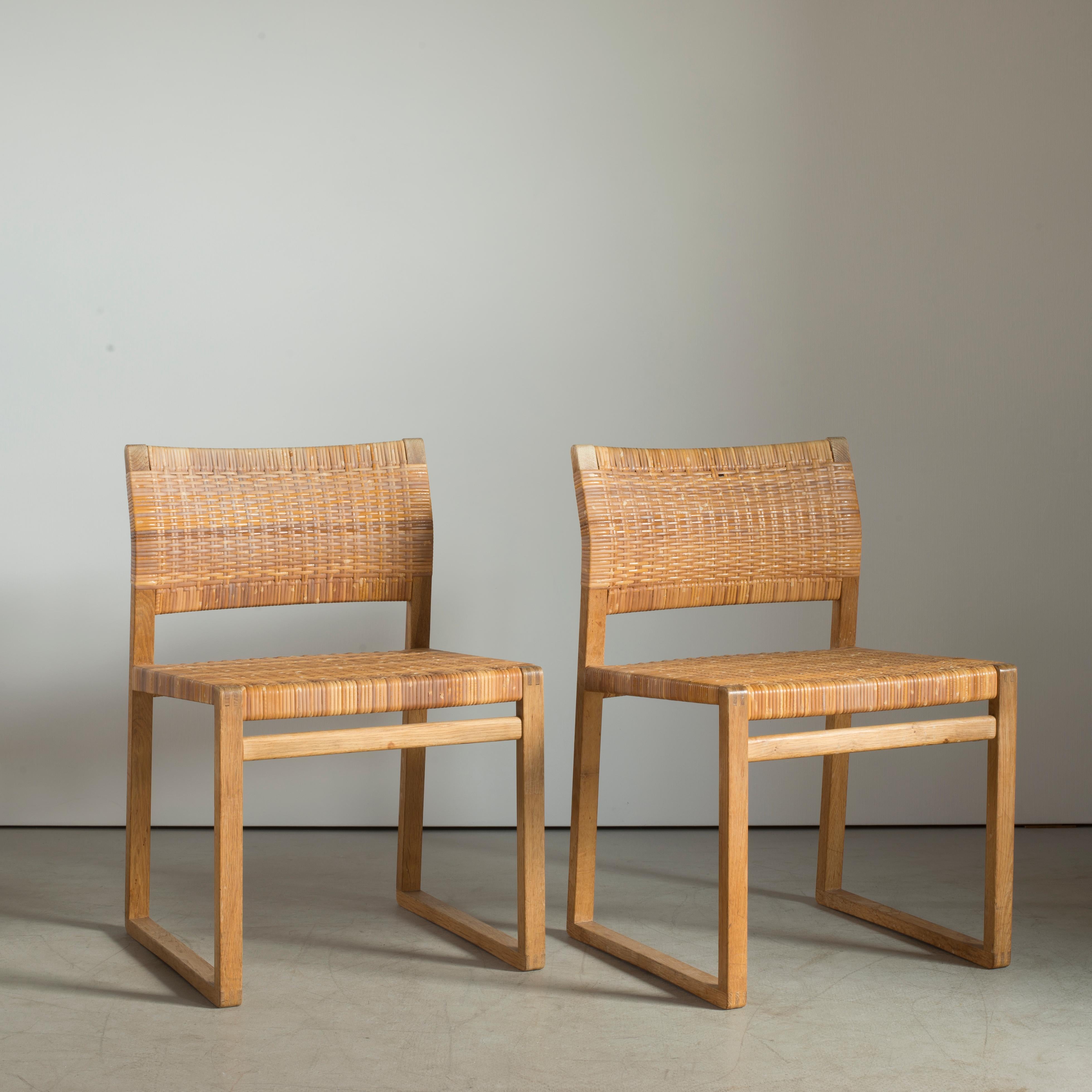 Scandinavian Modern Børge Mogensen Set of Six Chairs for P. Lauritzen & Son
