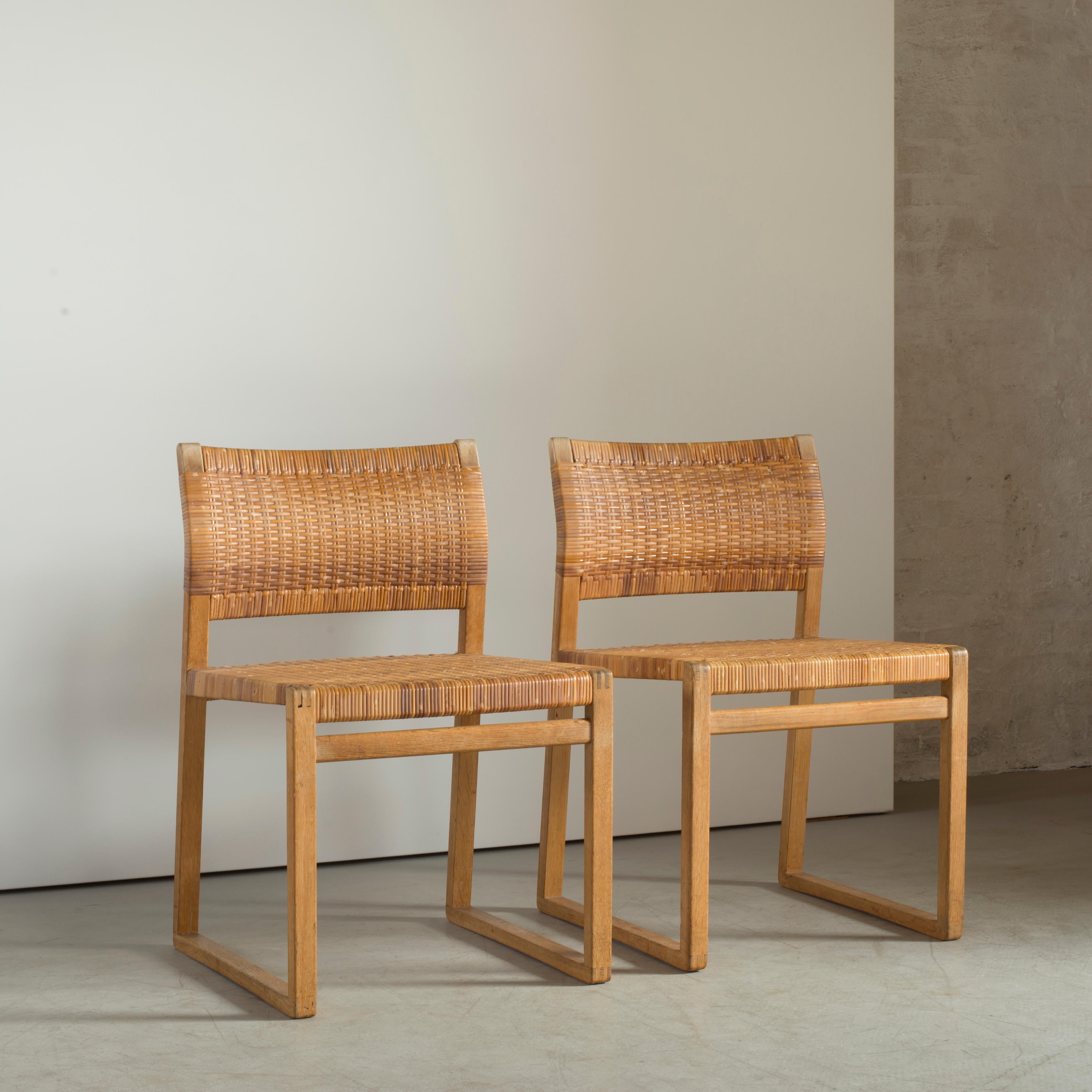 Danish Børge Mogensen Set of Six Chairs for P. Lauritzen & Son