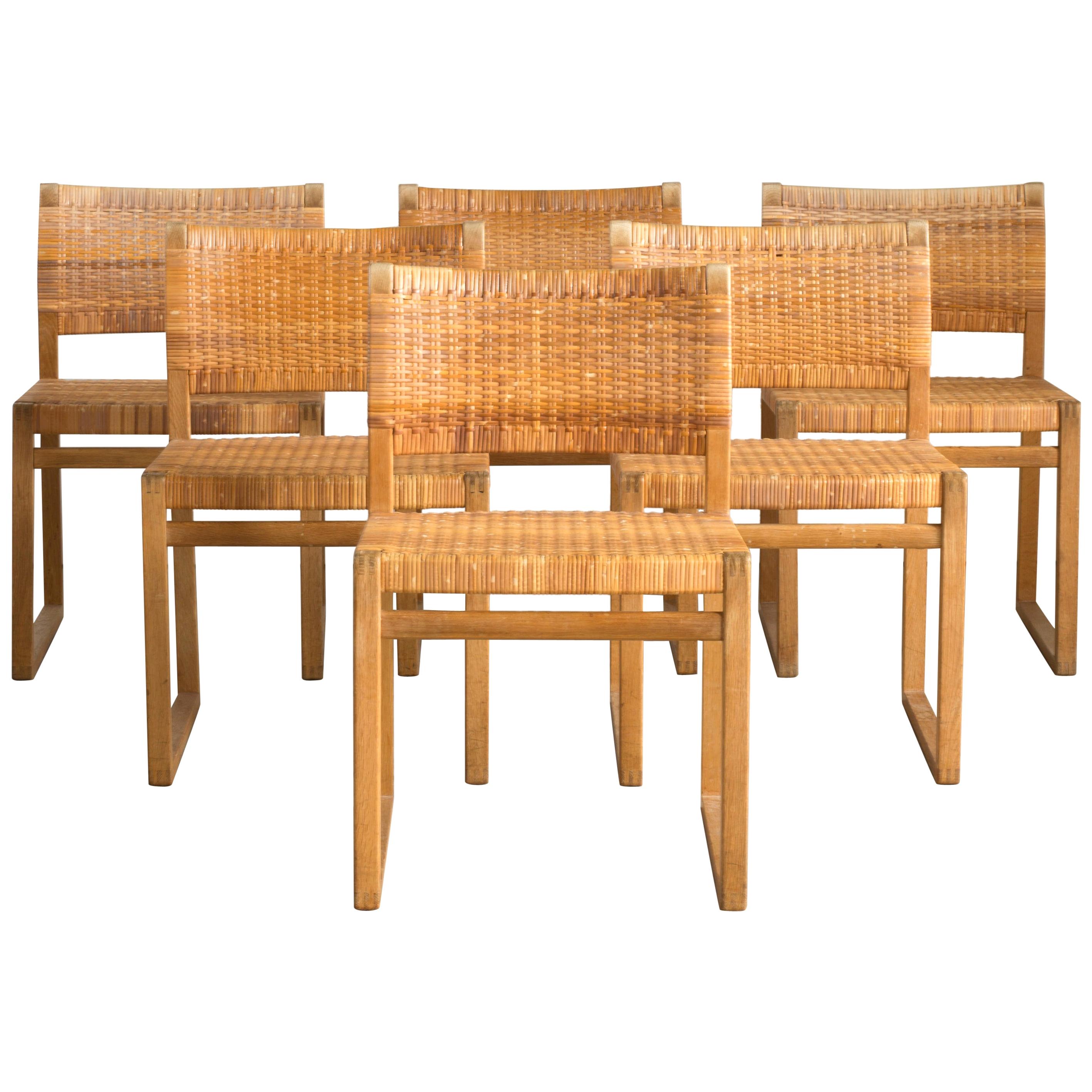 Børge Mogensen Set of Six Chairs for P. Lauritzen & Son