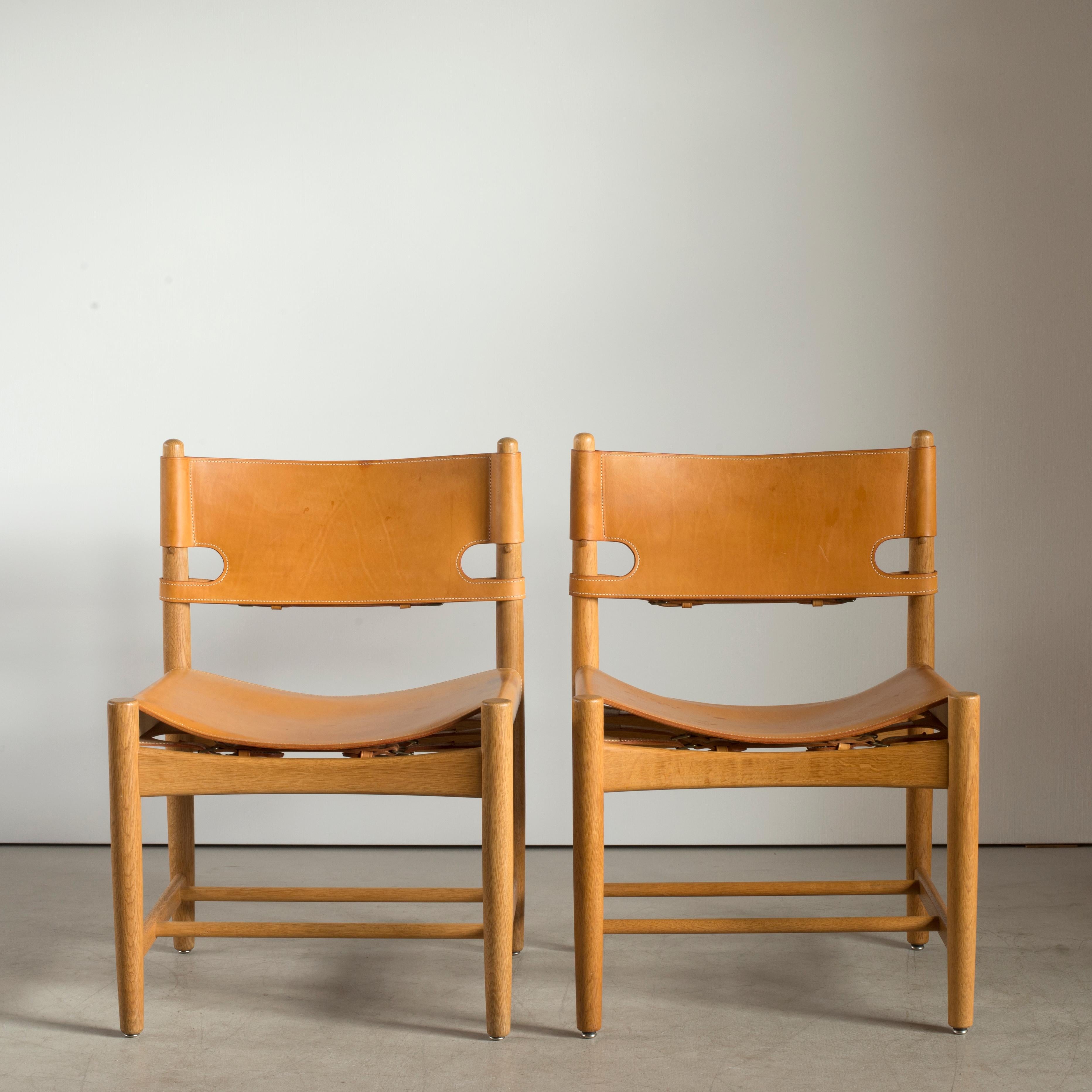 Scandinavian Modern Børge Mogensen Set of Six Dinning Chairs for Fredericia Furniture