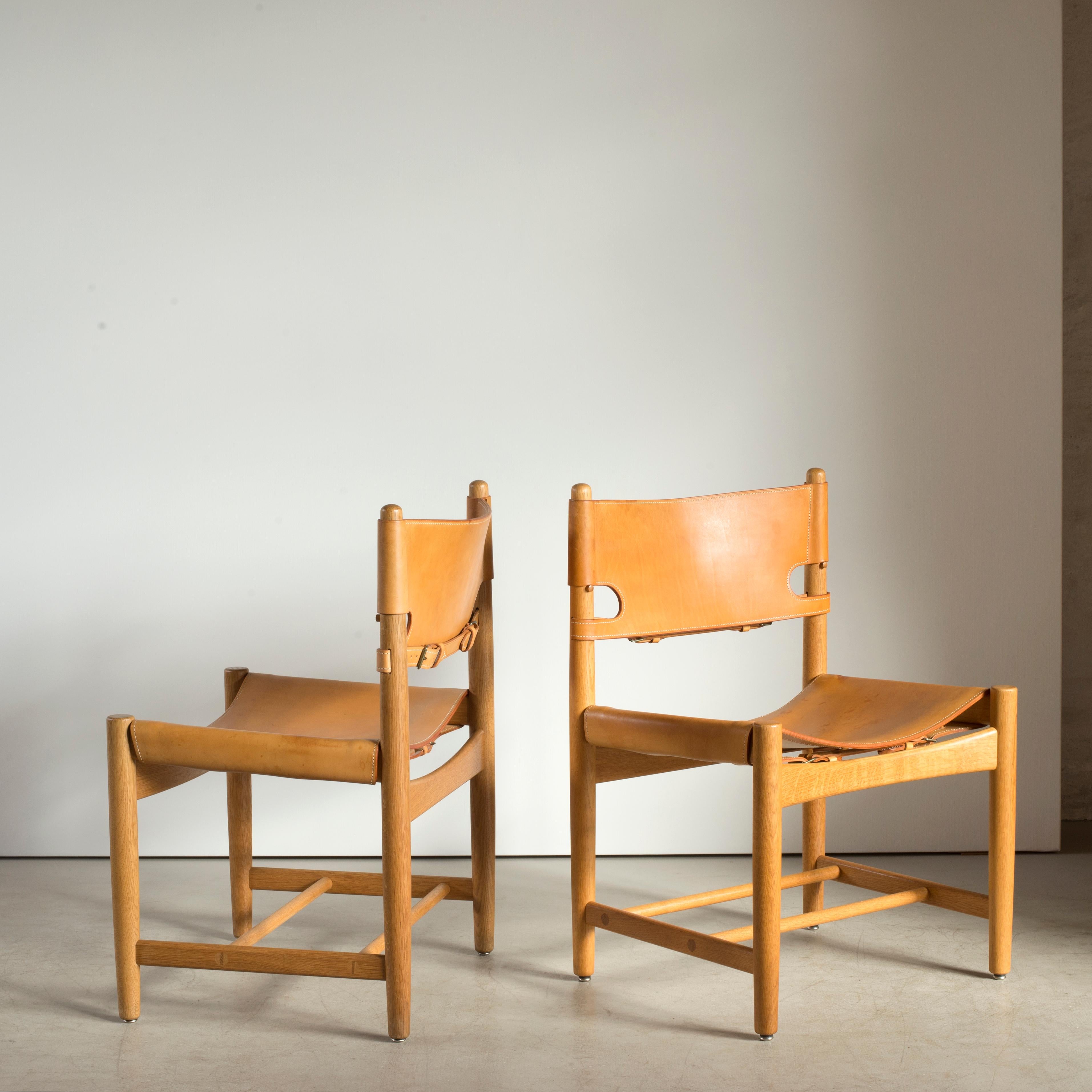 Børge Mogensen Set of Six Dinning Chairs for Fredericia Furniture In Good Condition In Copenhagen, DK