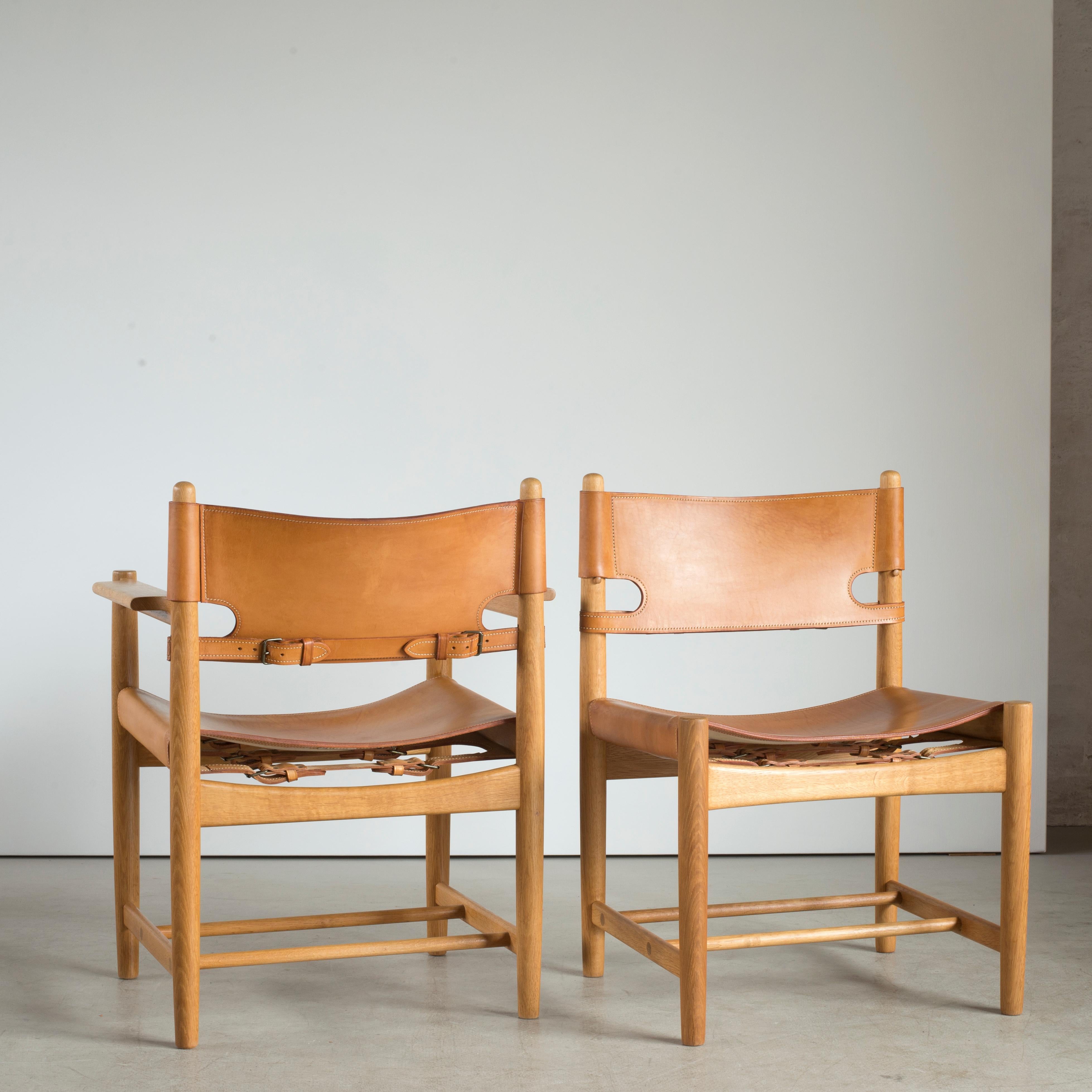 Børge Mogensen Set of Six Dinning Chairs for Fredericia Furniture In Good Condition In Copenhagen, DK