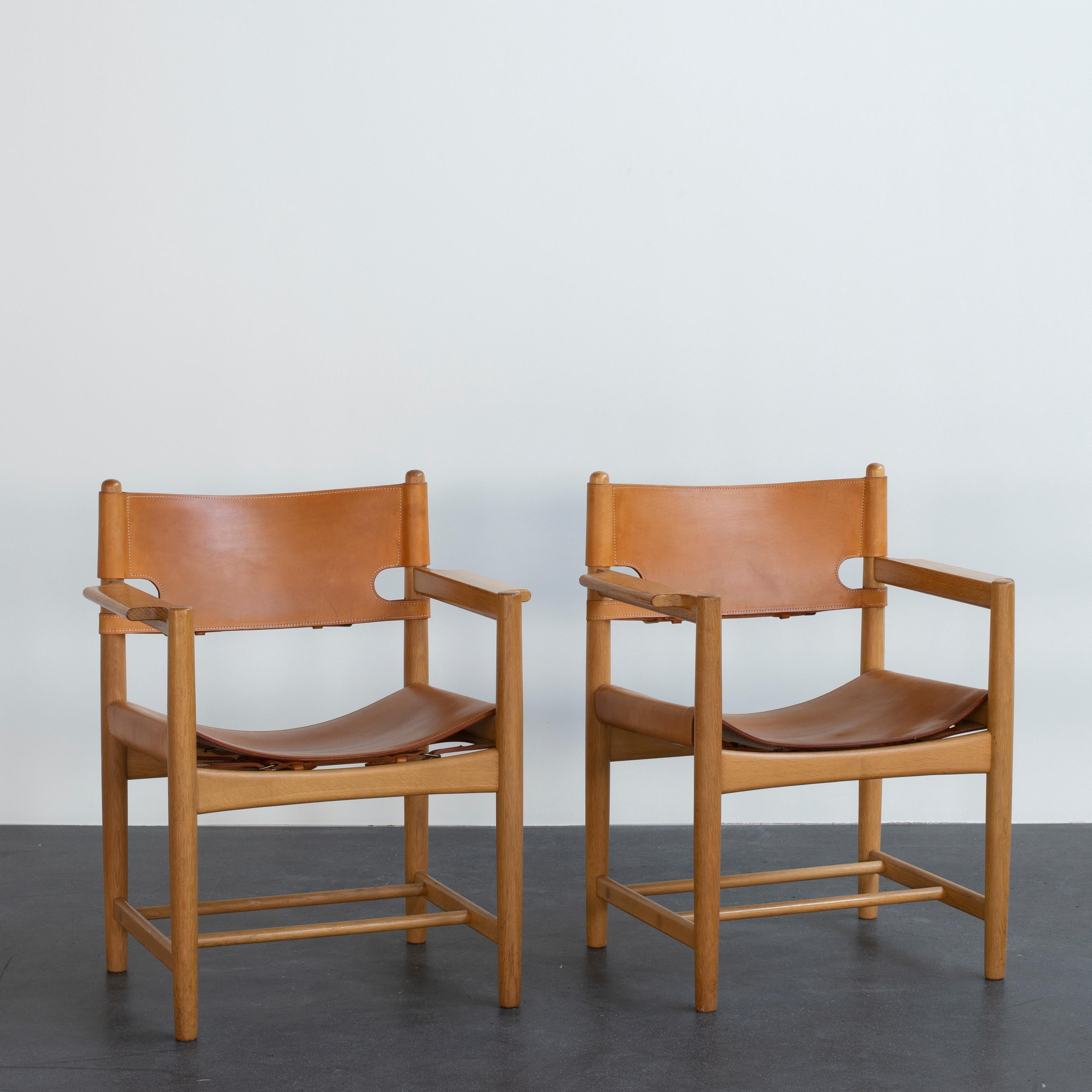 Børge Mogensen Set of Six Dinning Chairs for Fredericia Furniture In Good Condition For Sale In Copenhagen, DK