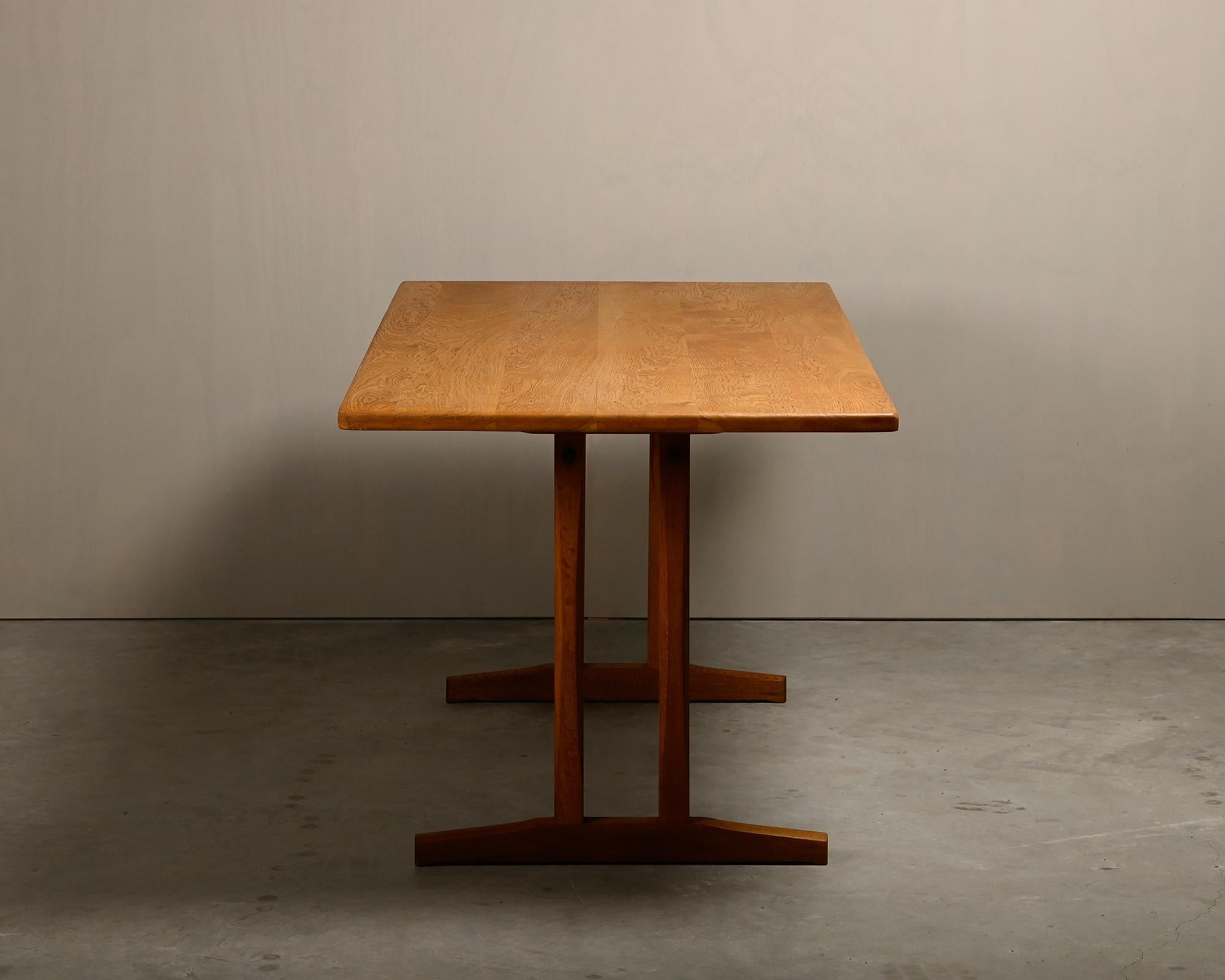 Scandinavian Modern Børge Mogensen Shaker C18 solid Oak dining table / desk for FDB Møbler, Denmark